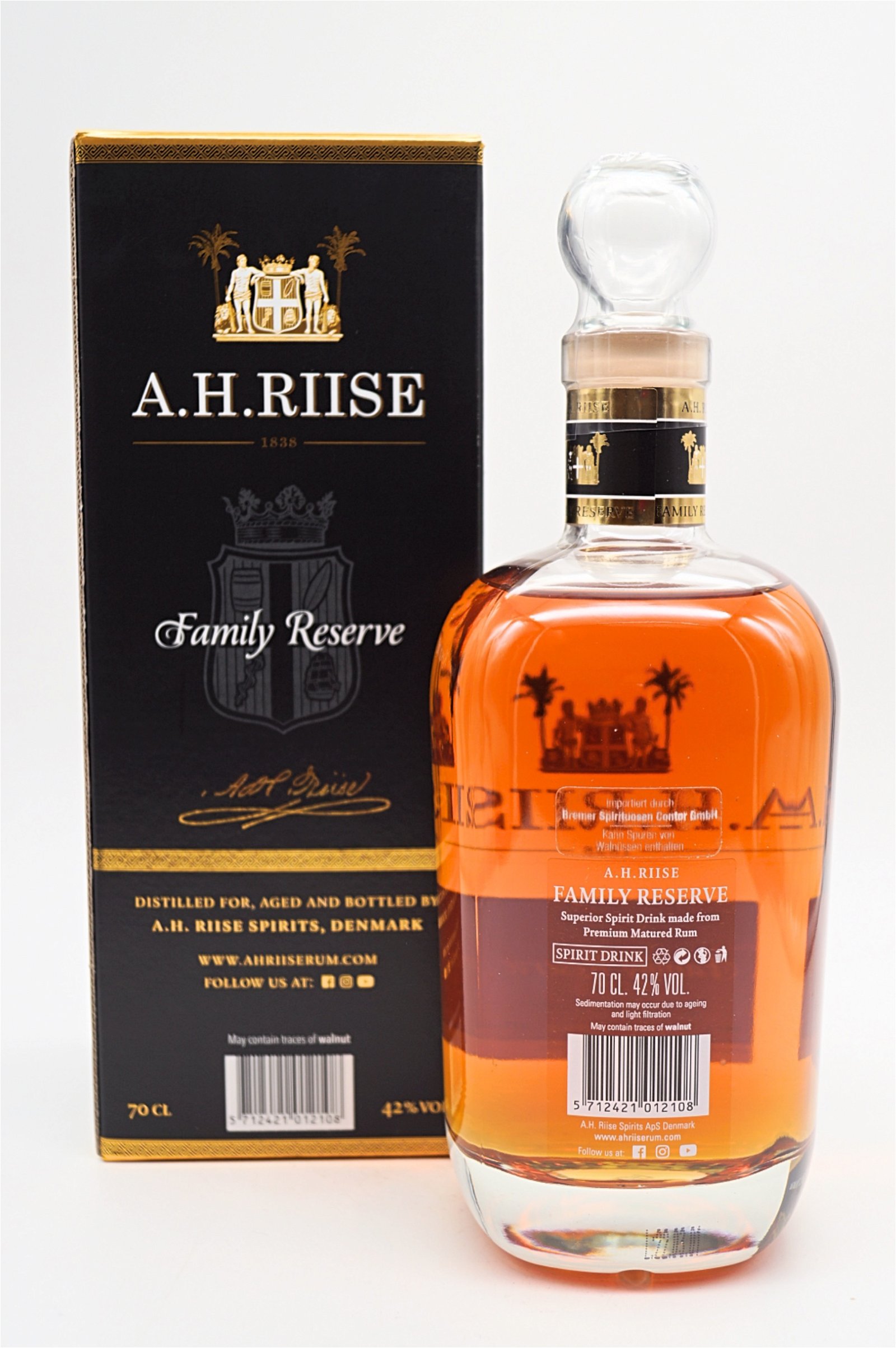 A.H. Riise Family Reserve Rum Solera 1838