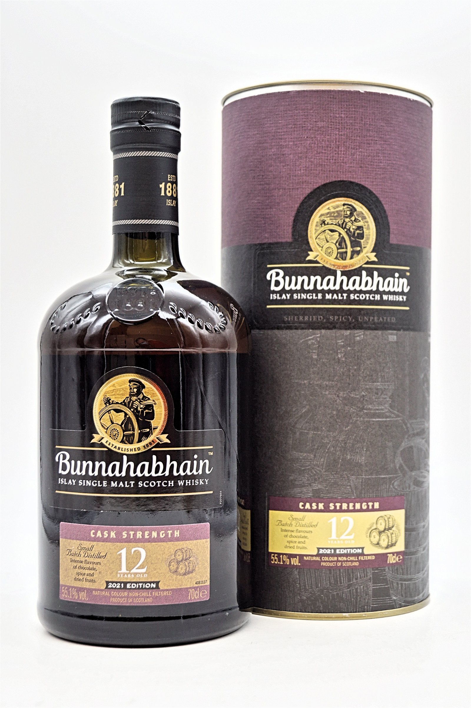 Bunnahabhain 12 Jahre Cask Strength Single Malt Scotch 