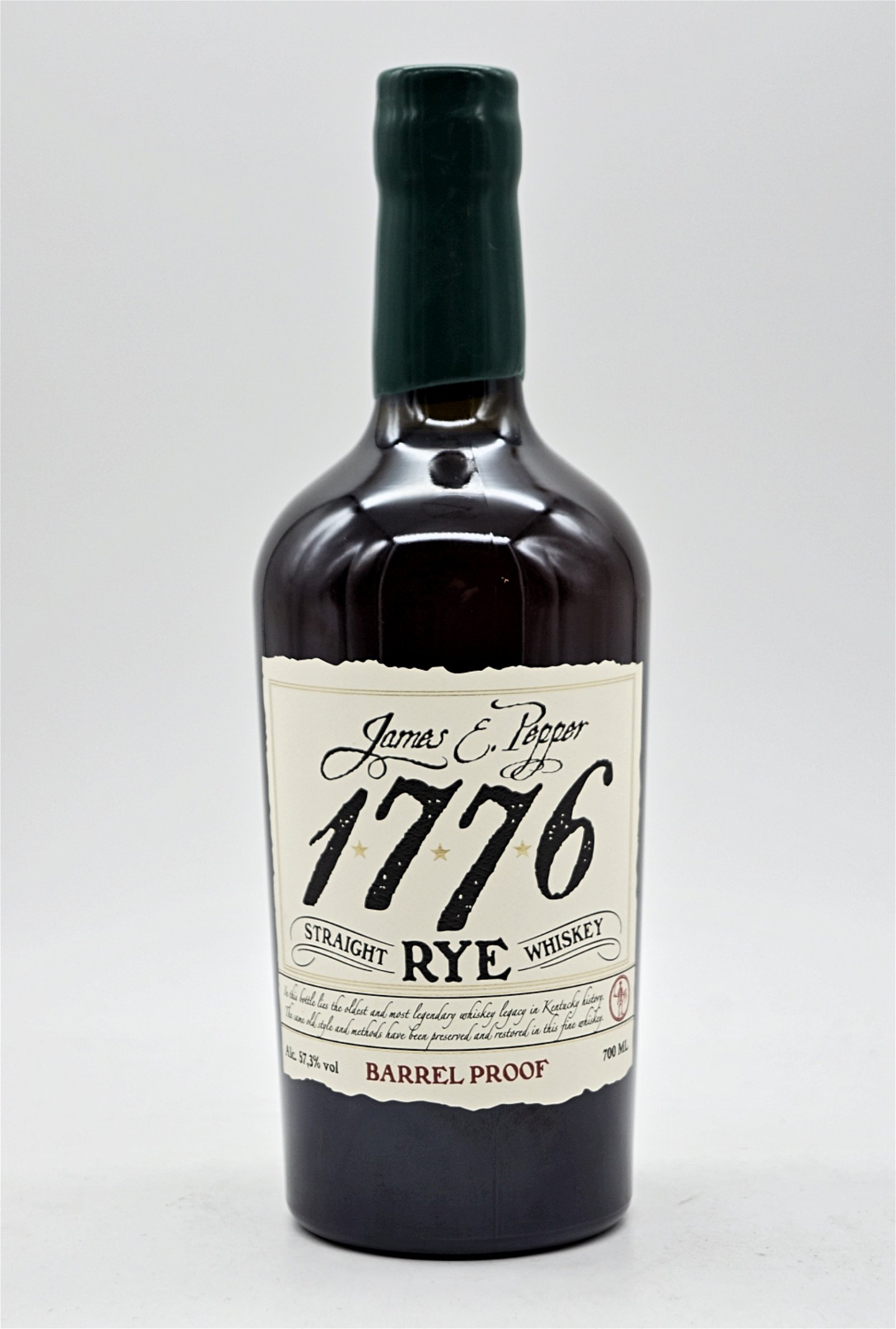 James E. Pepper 1776 Straight Rye Whiskey Barrel Proof 