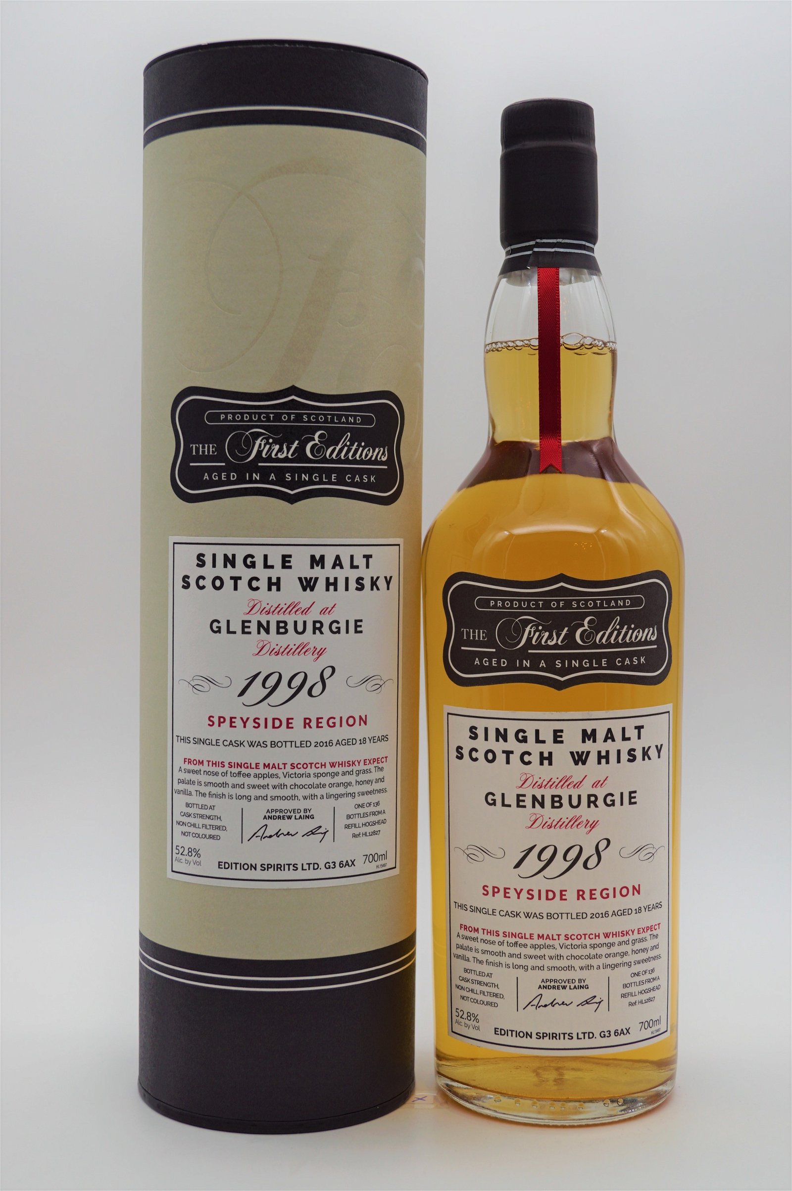 The First Editions Glenburgie 18 Jahre 1998/2016 136 Fl. Single Malt Whisky