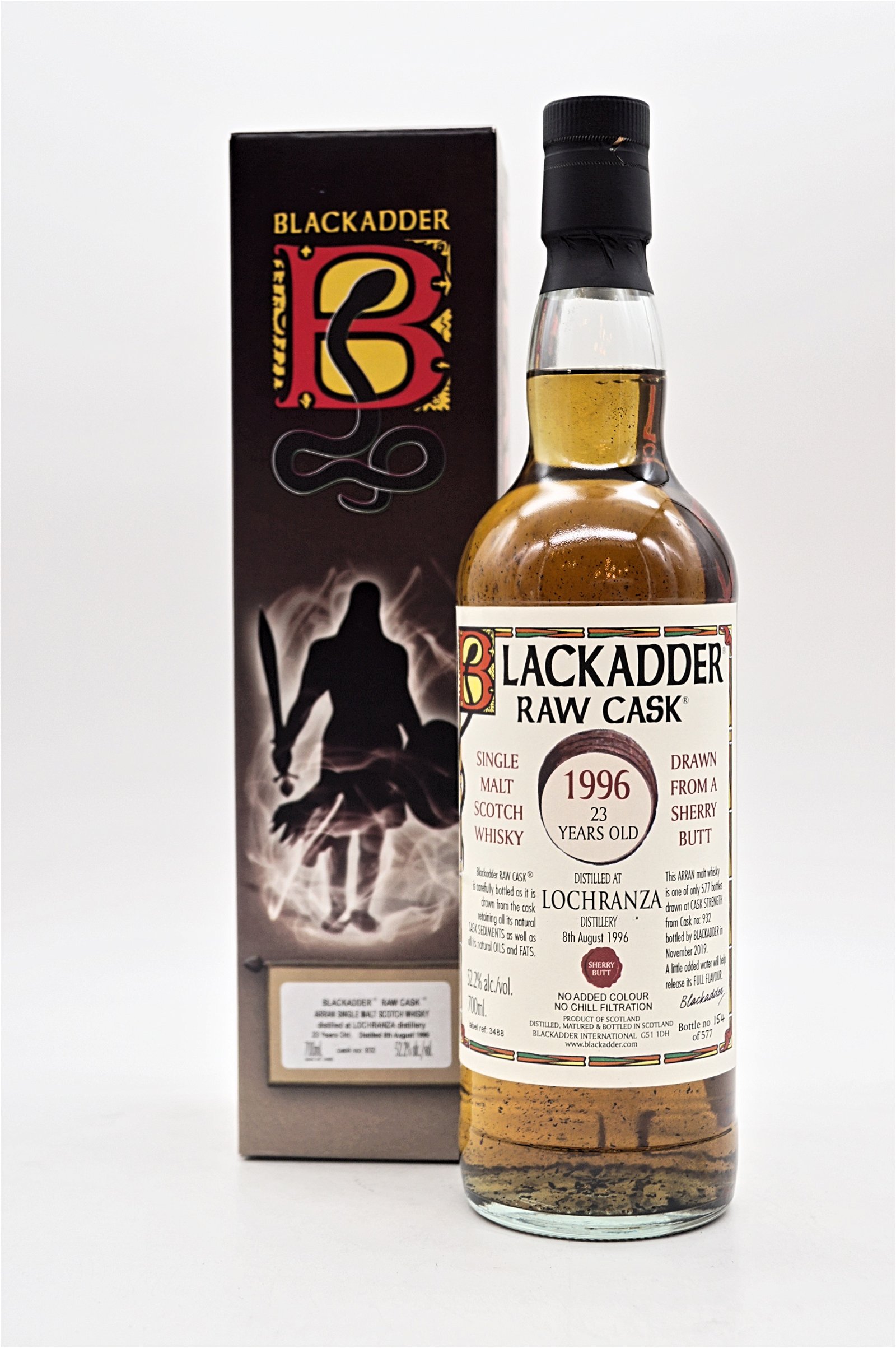 Blackadder 23 Jahre Lochranza (Arran) Raw Cask No 932 Single Malt Scotch Whisky