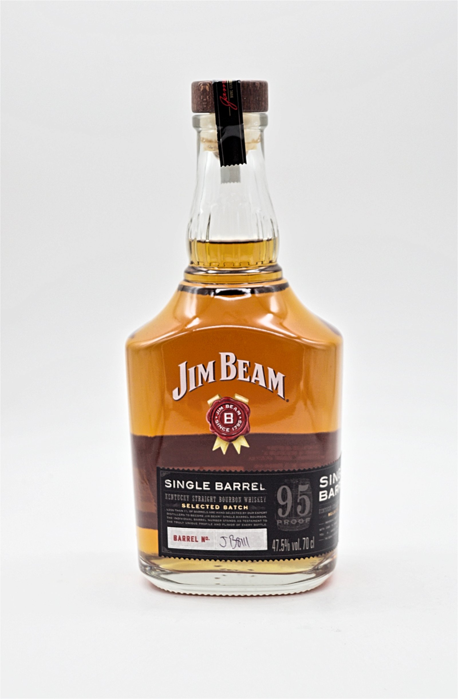 Jim Beam Single Barrel Kentucky Straight Bourbon Whiskey Selected Batch 95 Proof