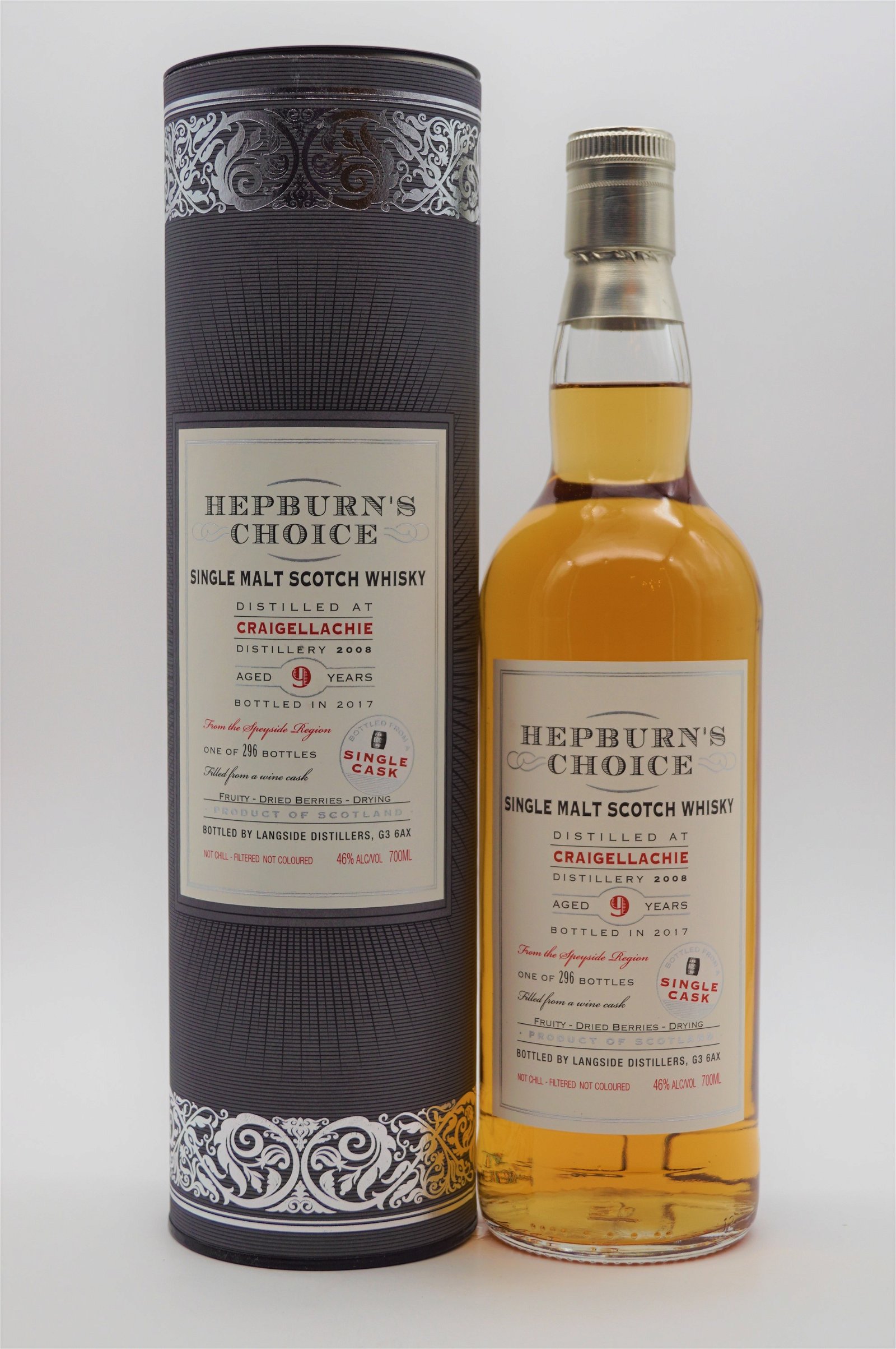 Hepburns Choice Caigellachie 9 Jahre 2008/2017 - 296 Fl. Single Malt Scotch