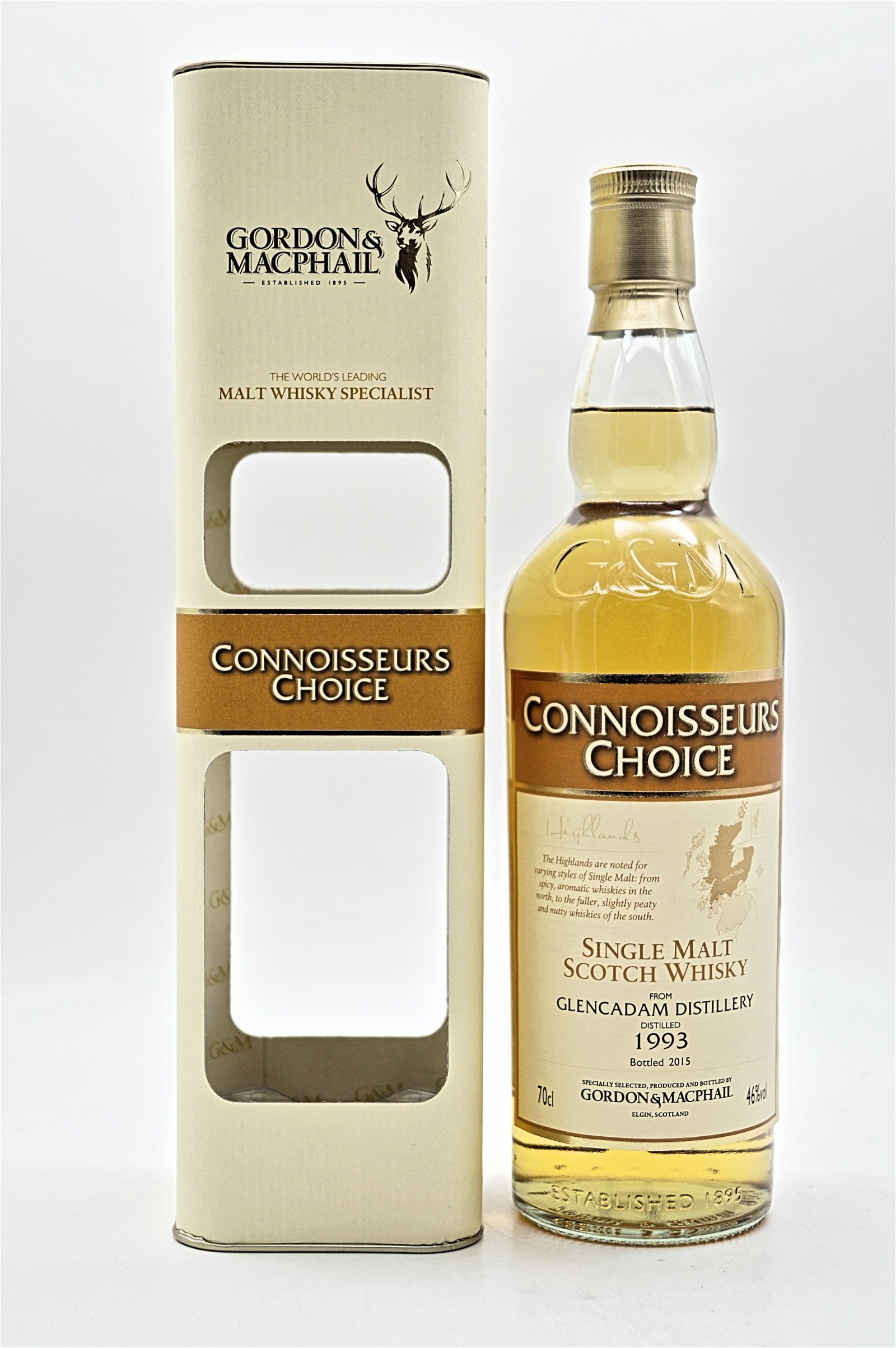 Glencadam Connoisseurs Choice Glencadam Distillery 1993/2015 Single Malt Scotch Whisky