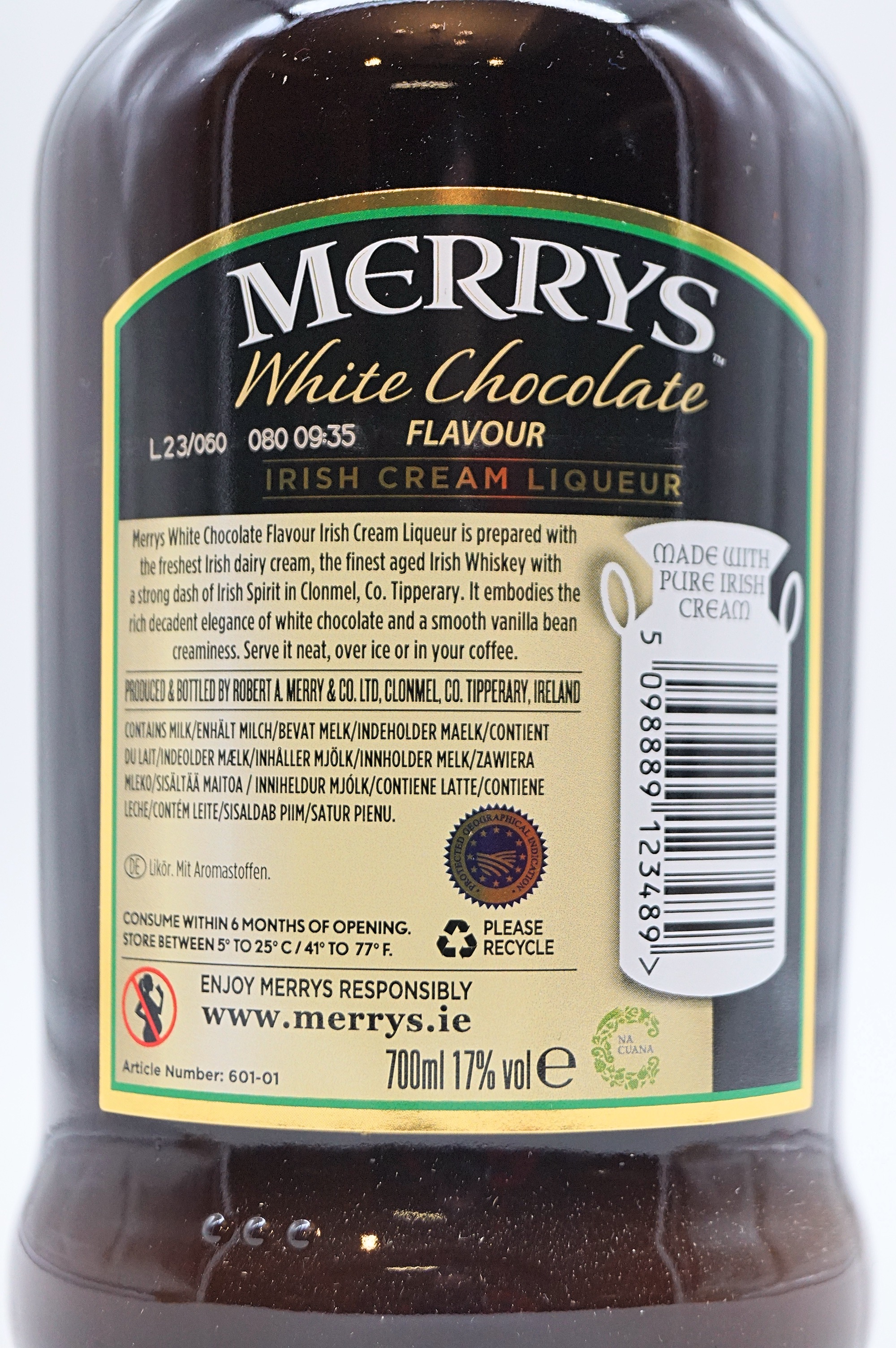 White Chocolate Irish Cream Likör