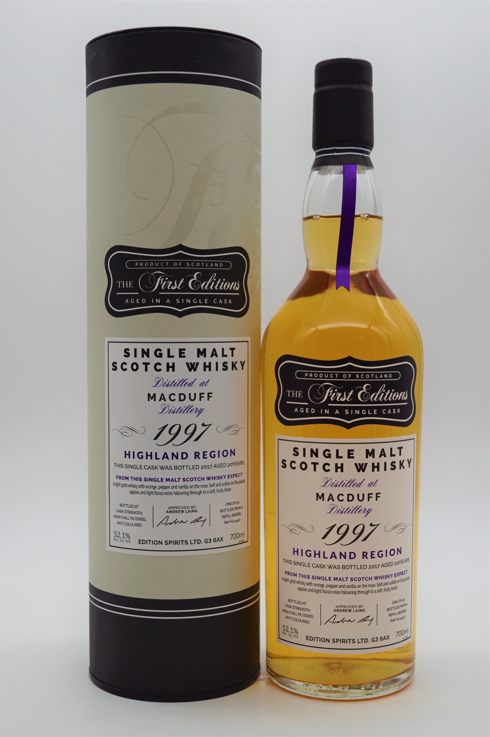 The First Editions Macduff 20 Jahre 1997/2017 90 Fl. Single Malt Whisky