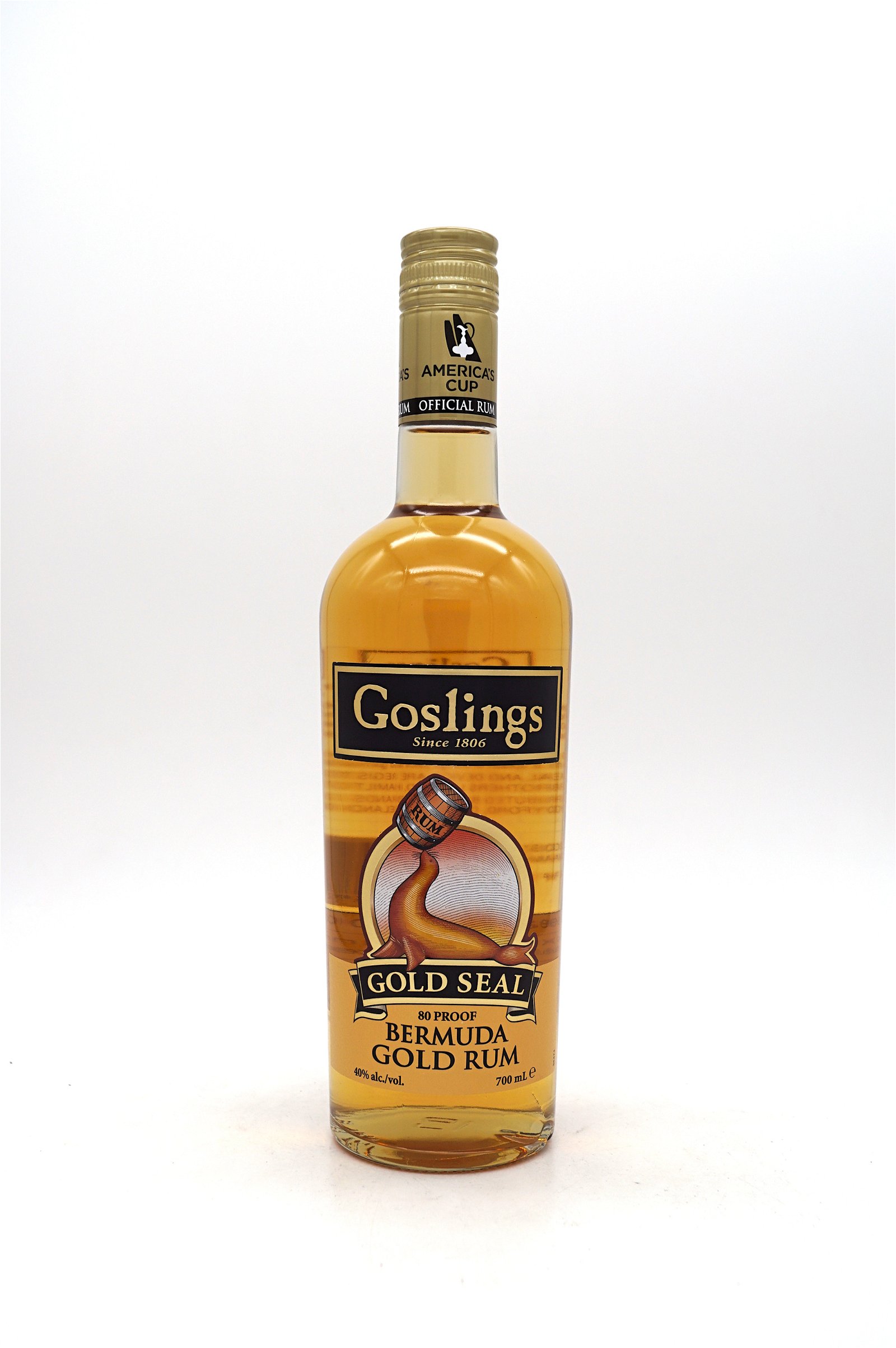 Goslings Gold Seal Bermuda Gold Rum 80 Proof