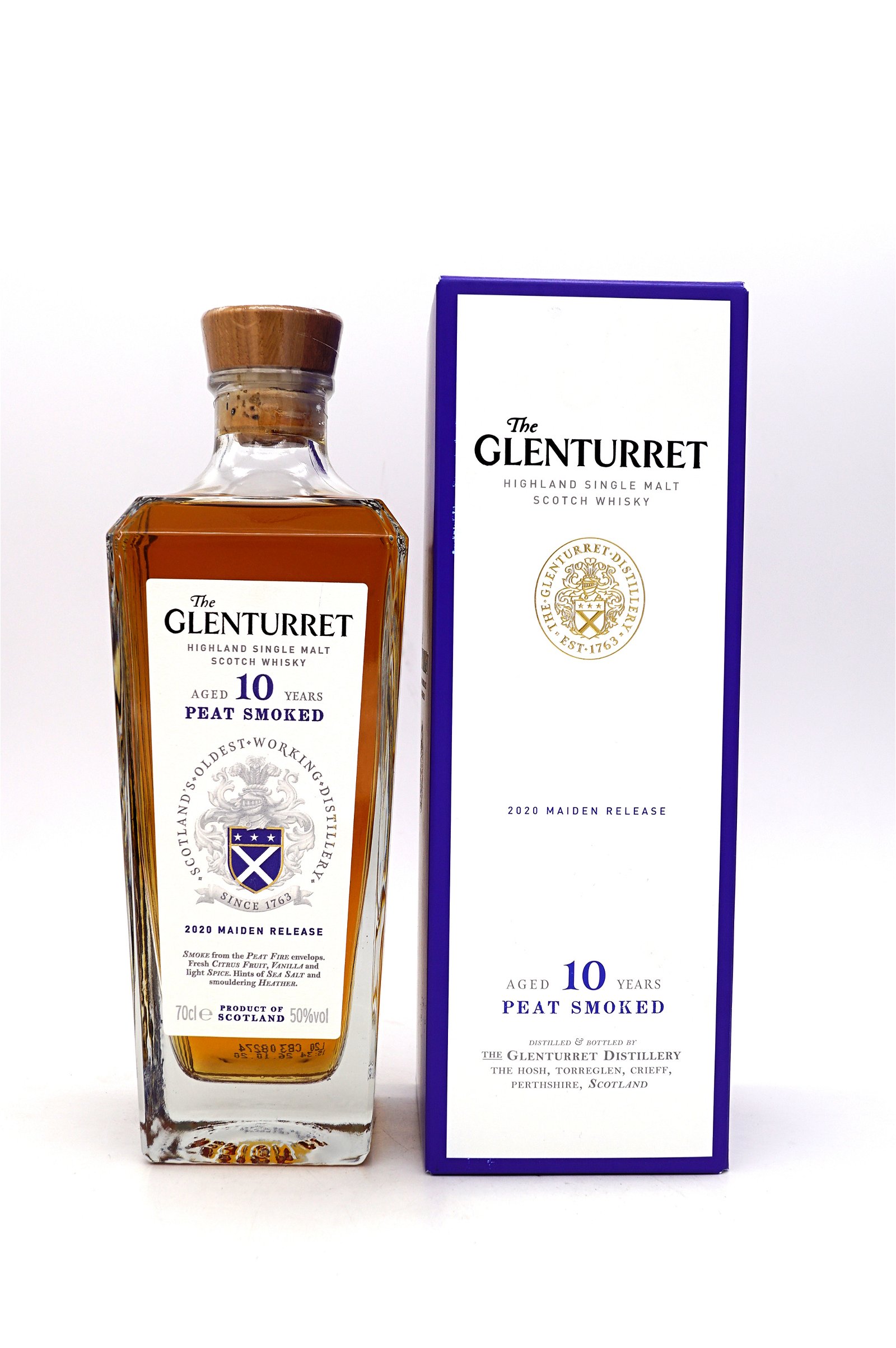 The Glenturret 10 Jahre Peat Smoked 2020 Maiden Release Highland Single Malt Scotch Whisky