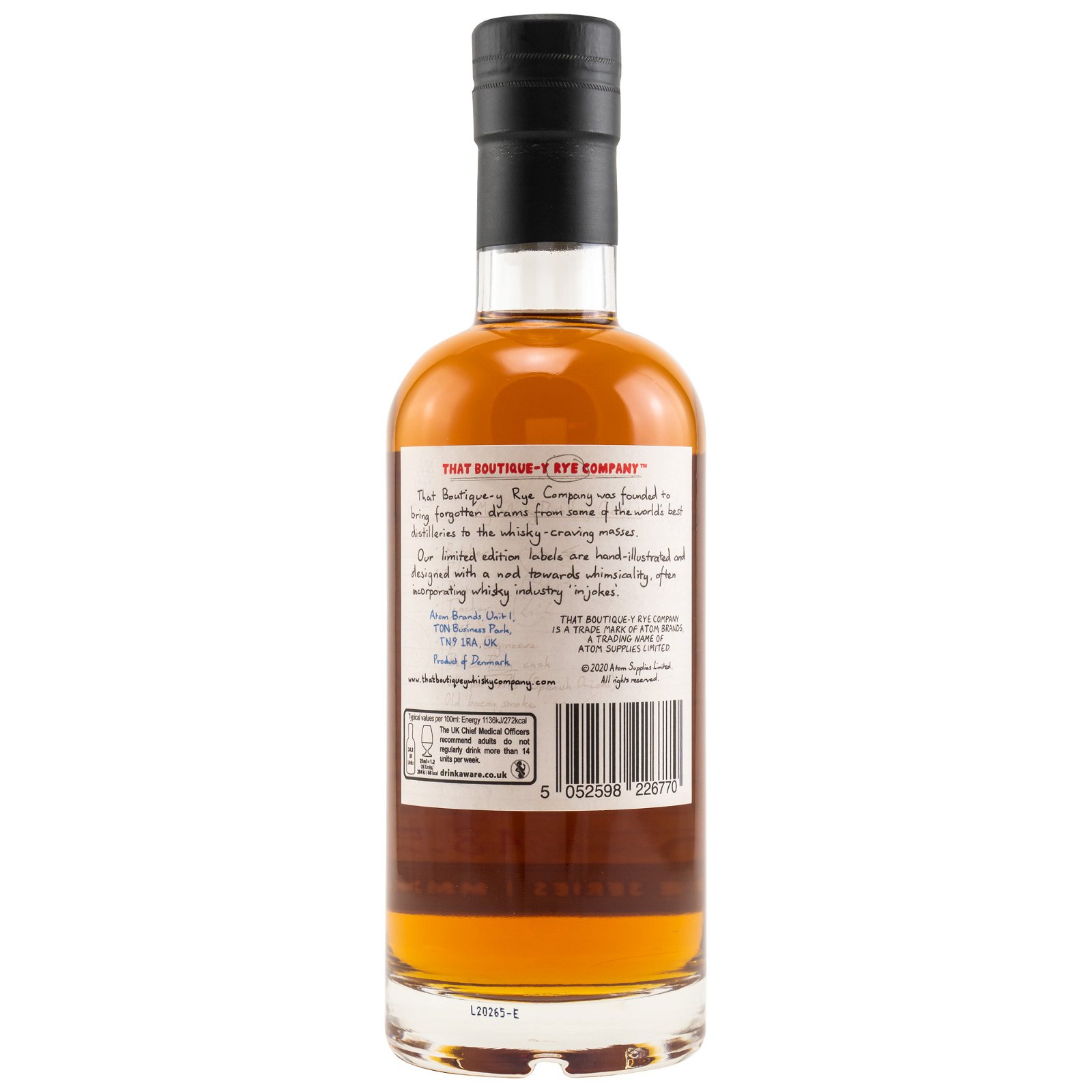 That Boutique-y Whisky Company Stauning 3 Jahre Batch 1 Rye Whisky 