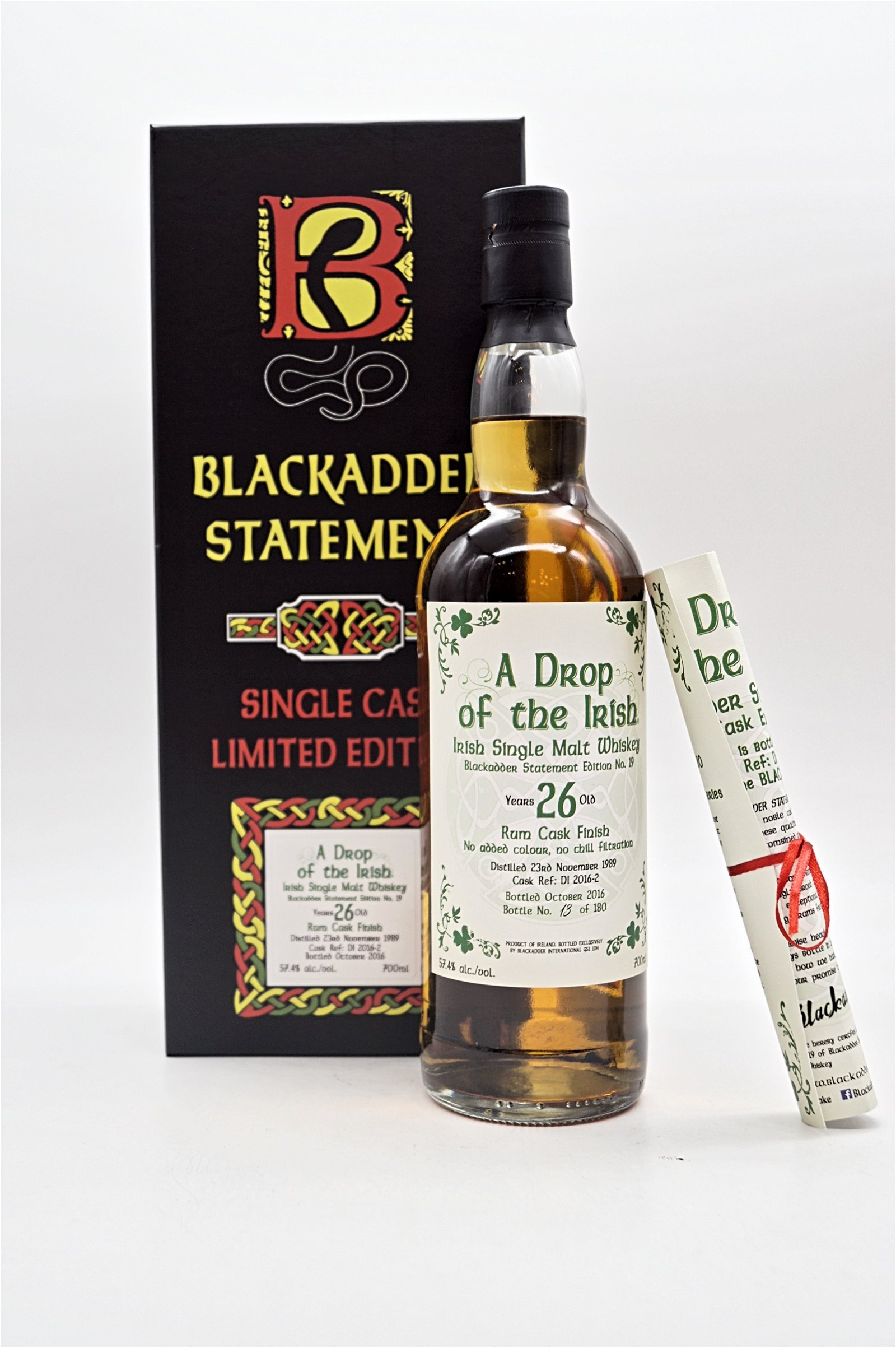 Blackadder 26 Jahre A Drop of the Irish Statement Edition No 19 Limited Edition Irish Single Malt Whisky
