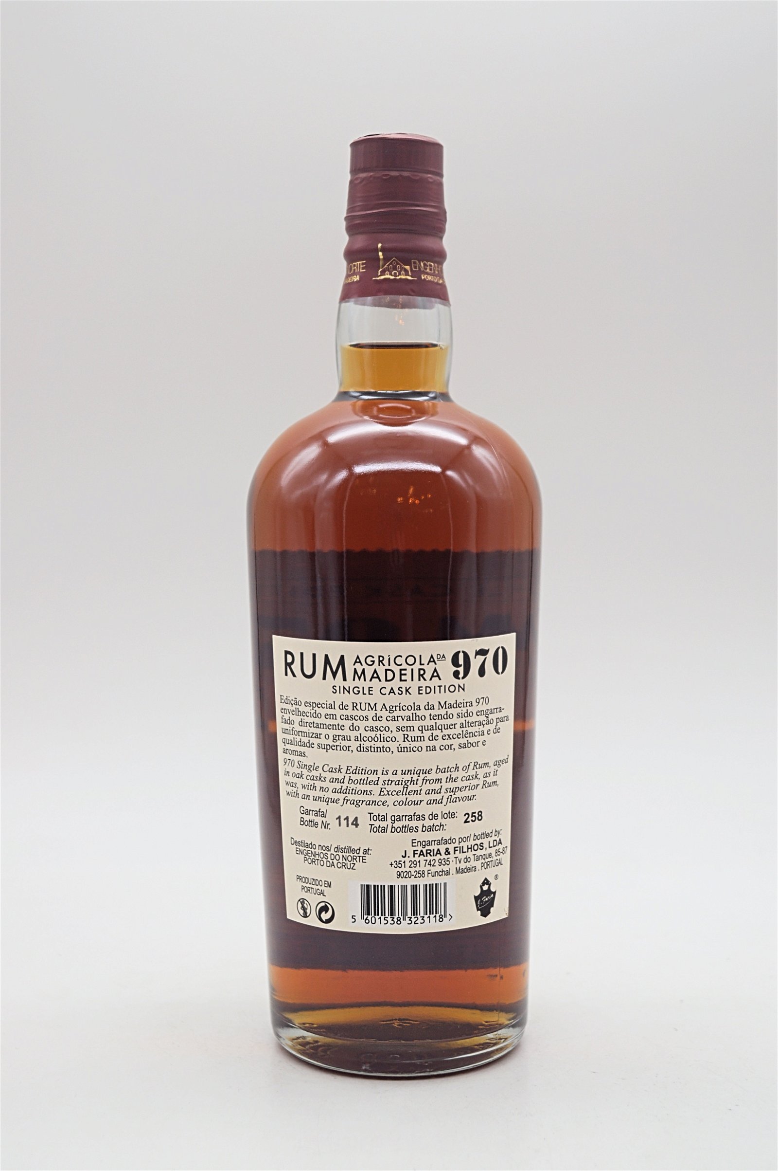 Rum Artesanal Single Cask Rum 2015/2021 Madeira Cask #311 
