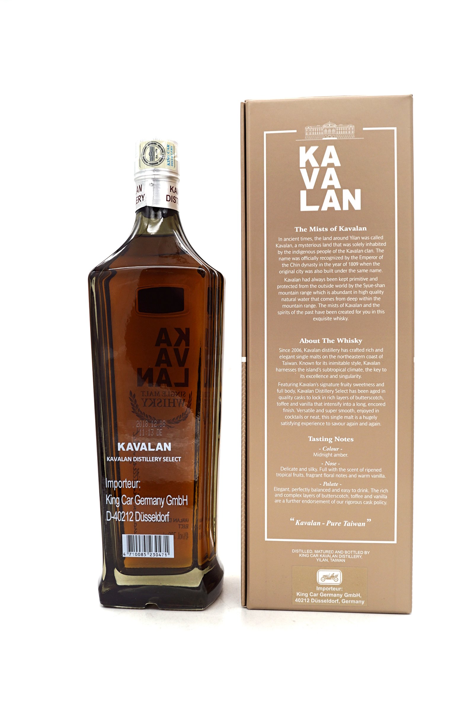 Kavalan Distillery Select Taiwan Single Malt Whisky