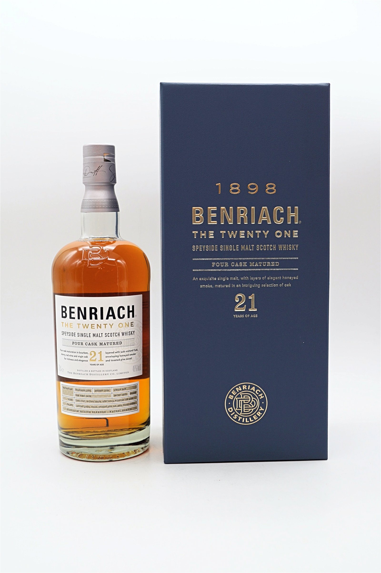 BenRiach 1898 The Twenty One Four Cask Matured Speyside Single Malt Scotch Whisky