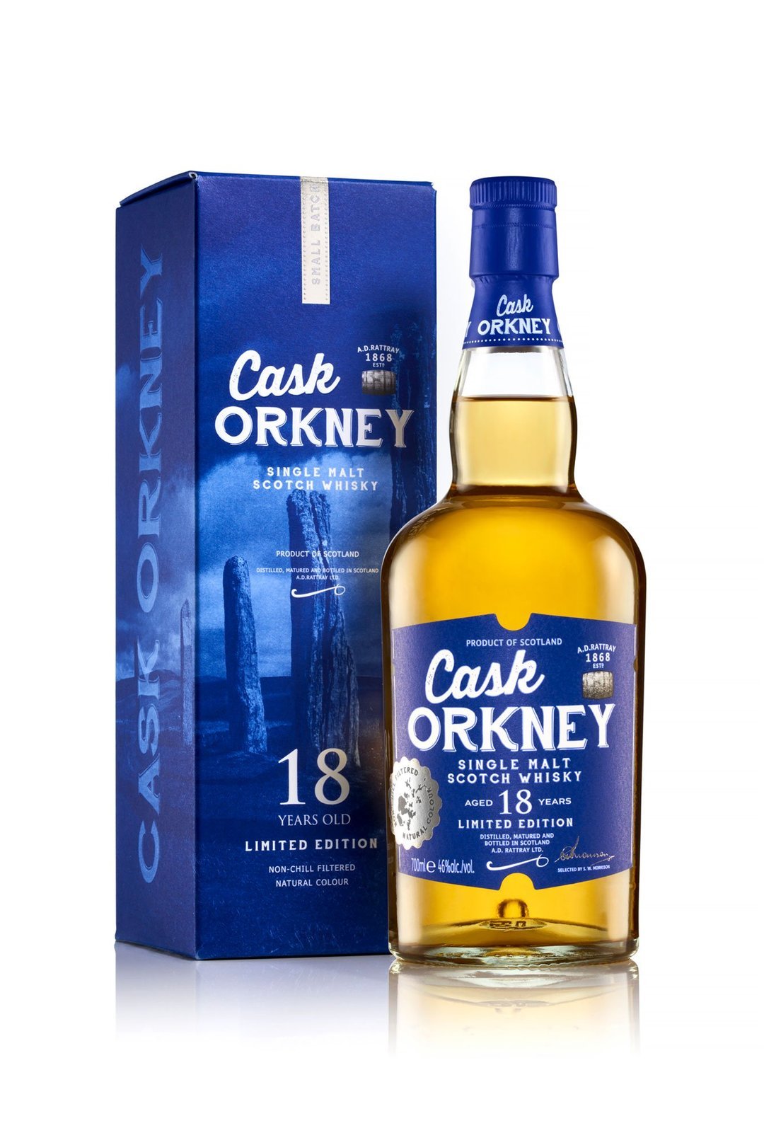 A.D. Rattray 18 Jahre Cask Orkney Limited Edition Single Malt Scotch Whisky