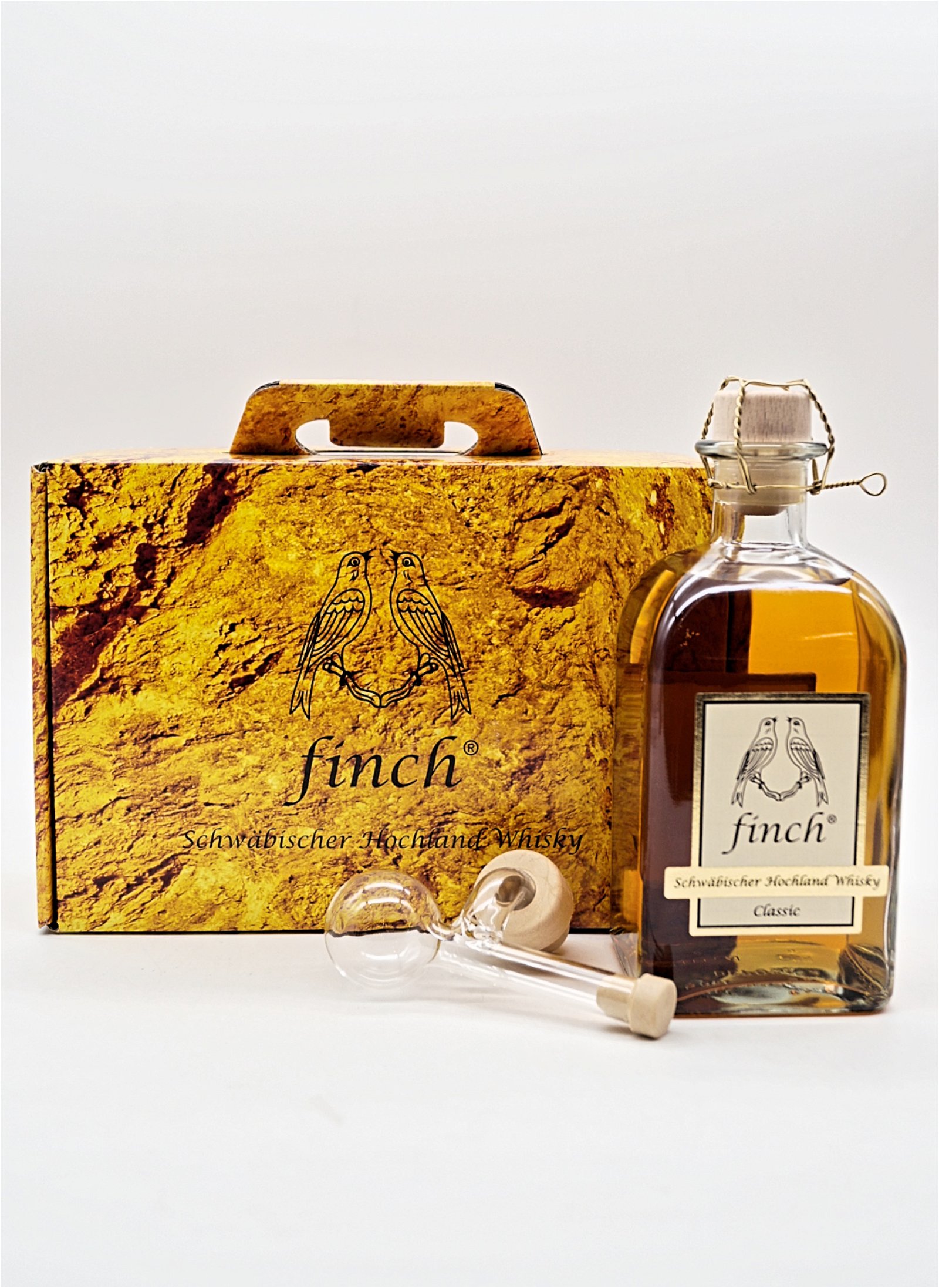 Finch Classic Schwäbischer Hochland Whisky + Premium Glasausgießer im Set