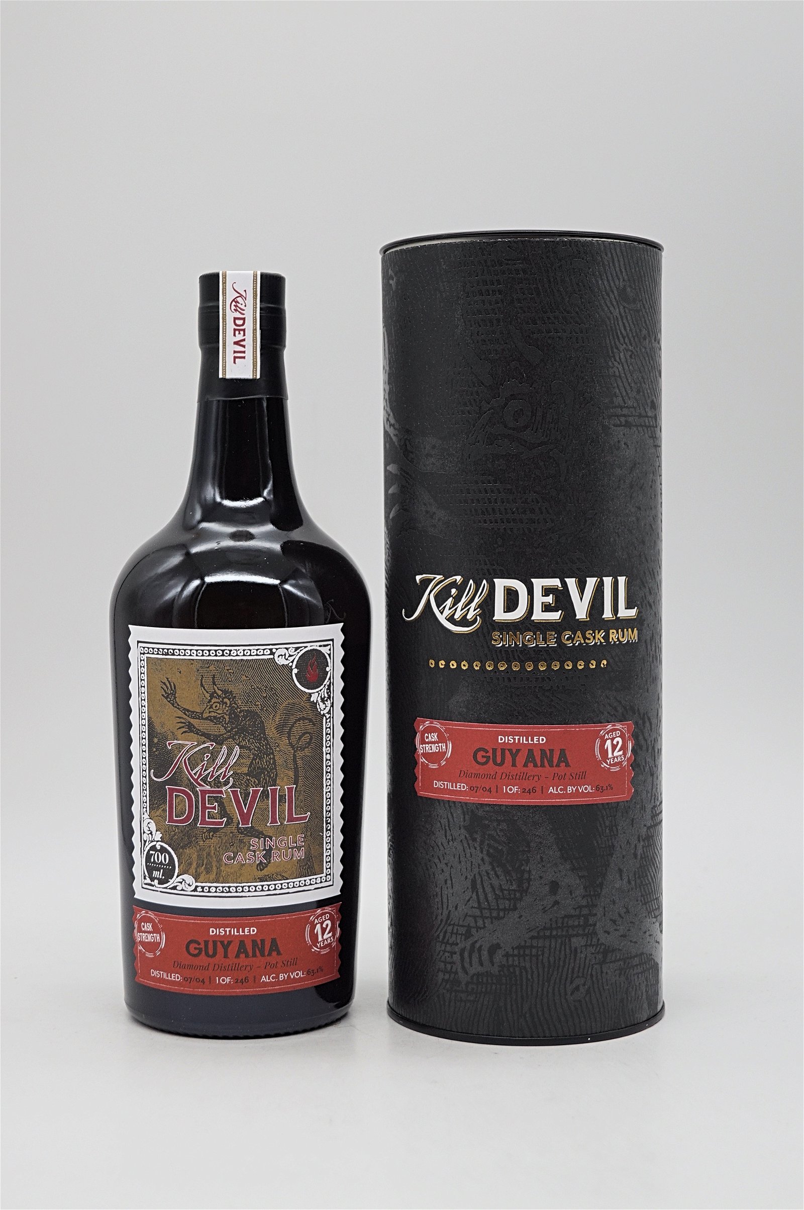 Kill Devil Rum Guyana 12 Jahre Diamond Distillery Cask Strength 246 Fl.