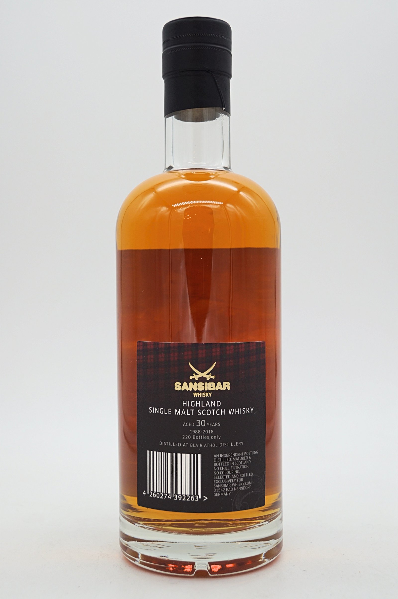 Sansibar Whisky The Clans 30 Jahre Blair Athol 1988/2018 Highland Single Malt Scotch Whisky 
