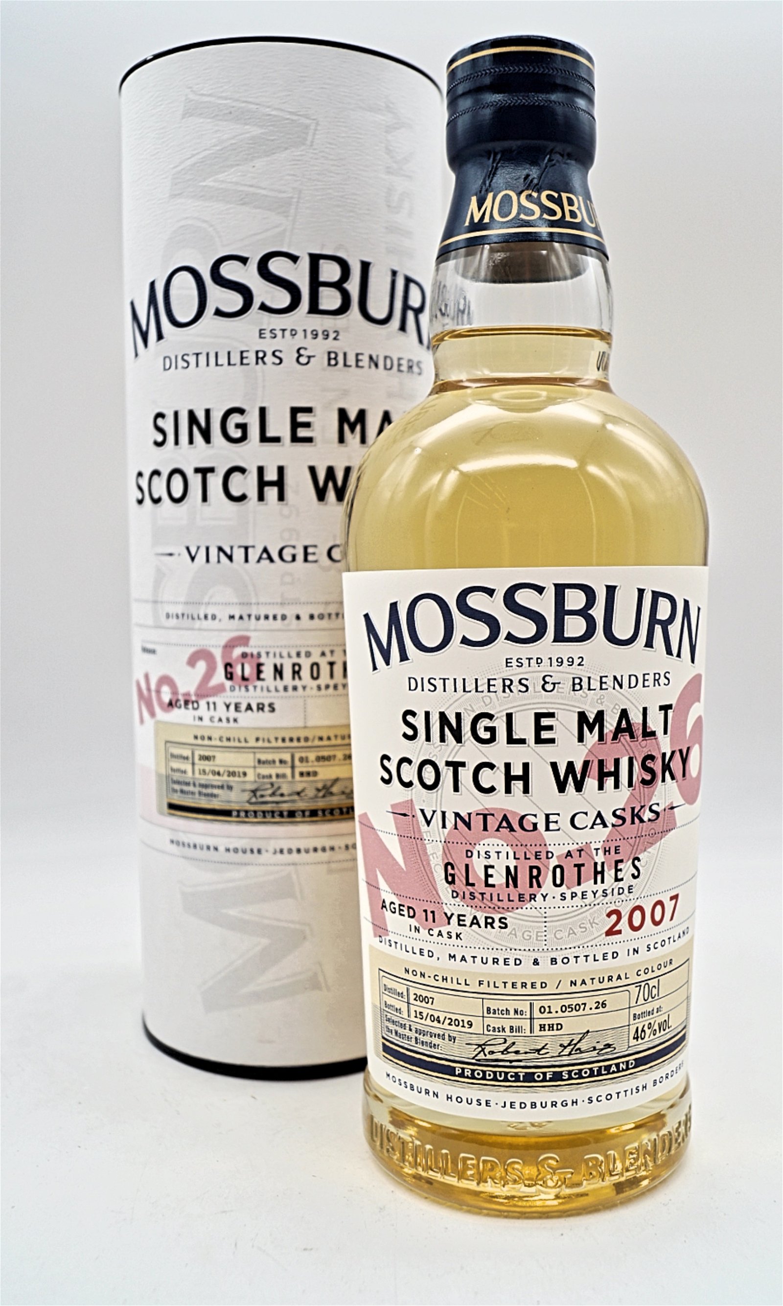 Mossburn 11 Jahre Glenrothes Vintage Cask Nr 26 Single Malt Scotch Whisky