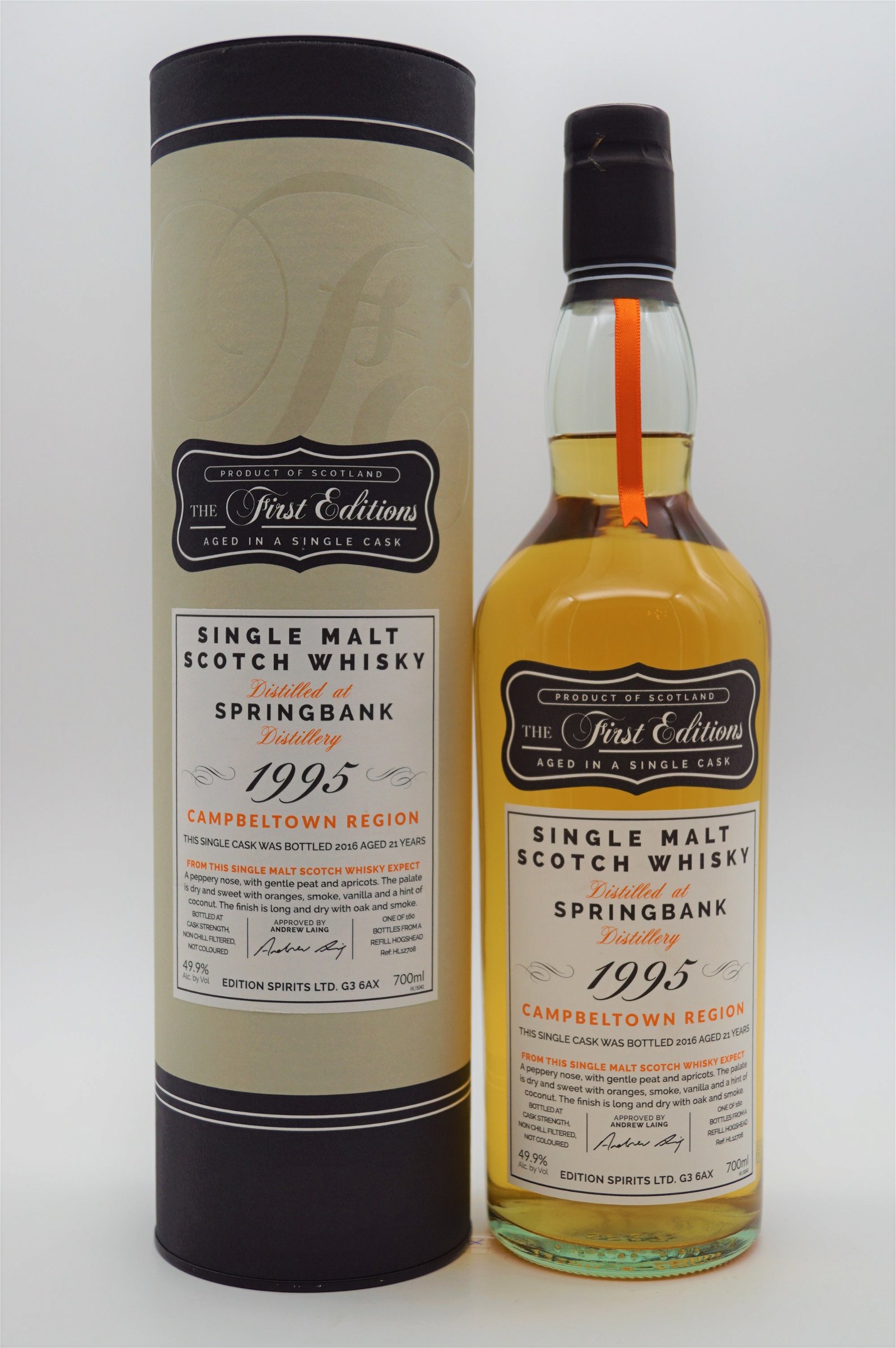 The First Editions Springbank 21 Jahre 1995/2016 160 Fl. Single Malt Whisky