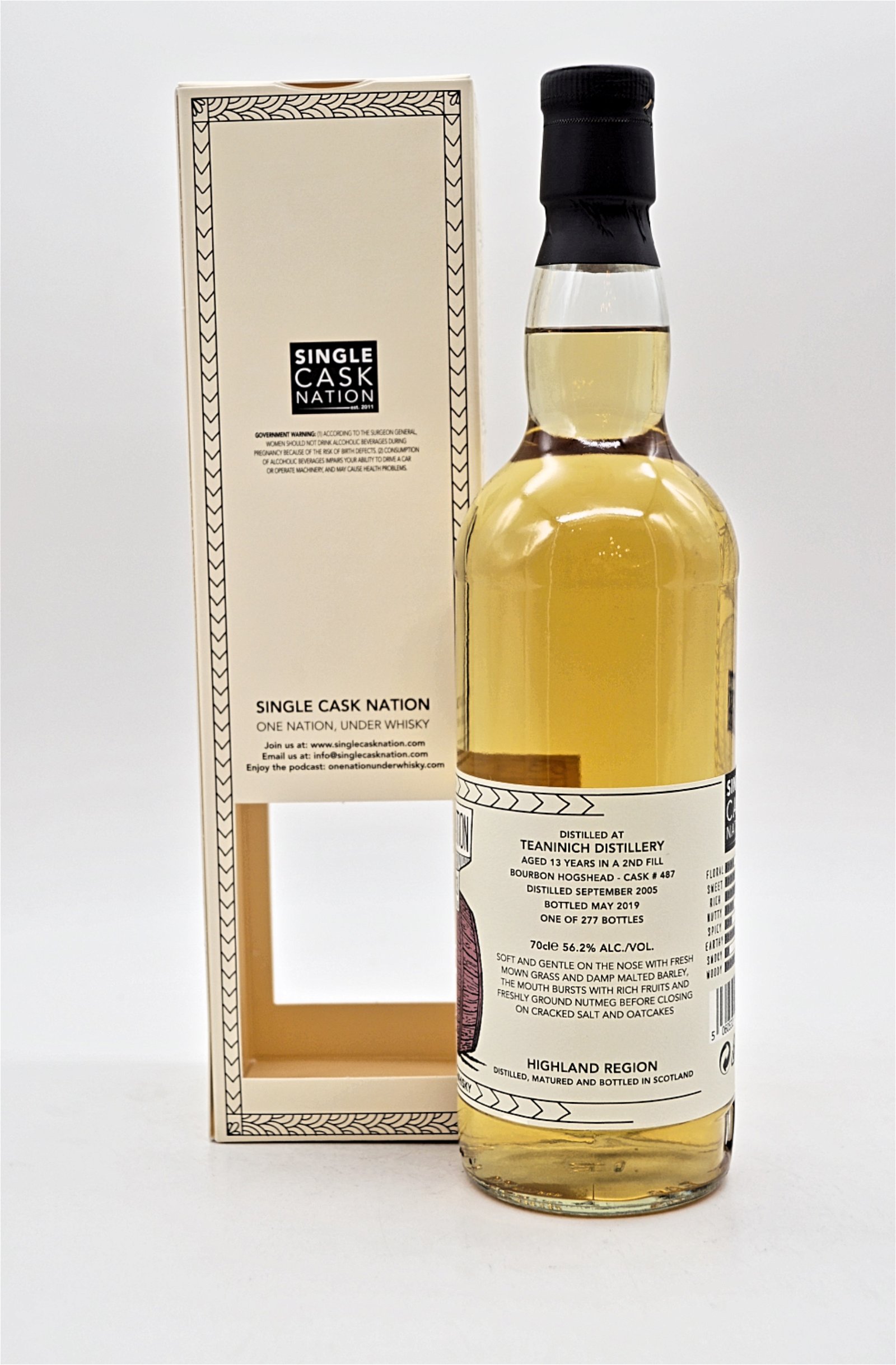 Single Cask Nation 13 Jahre Teaninich Cask #487 Single Malt Scotch Whisky