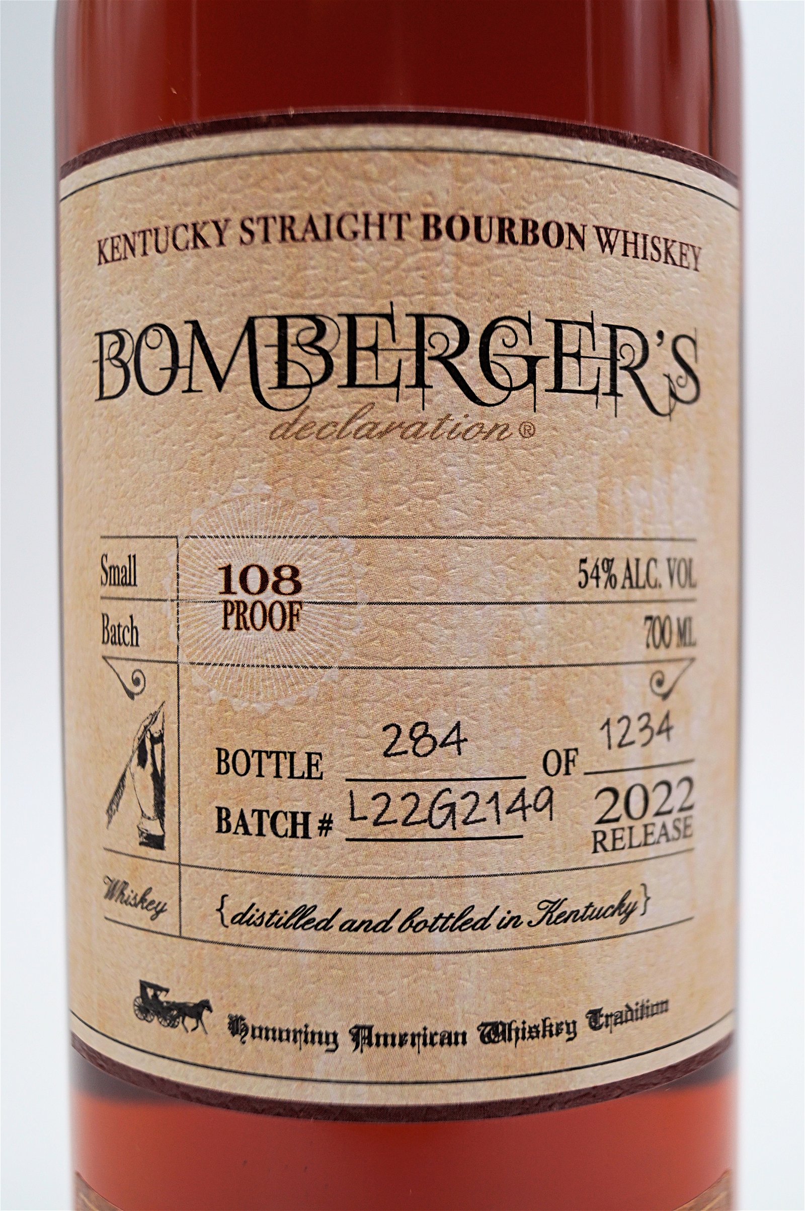 Michters Bombergers Declaration Kentucky Straight Bourbon Whiskey