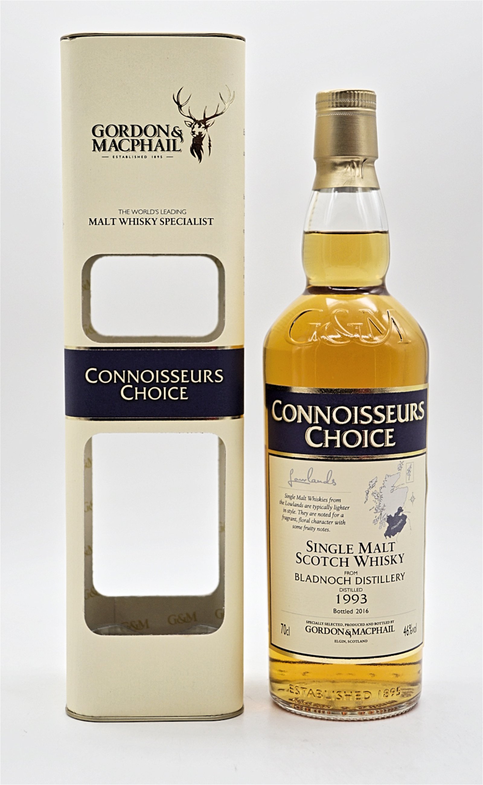 Gordon & Macphail Connoisseurs Choice Bladnoch Distillery 1993/2016 Single Malt Scotch Whisky