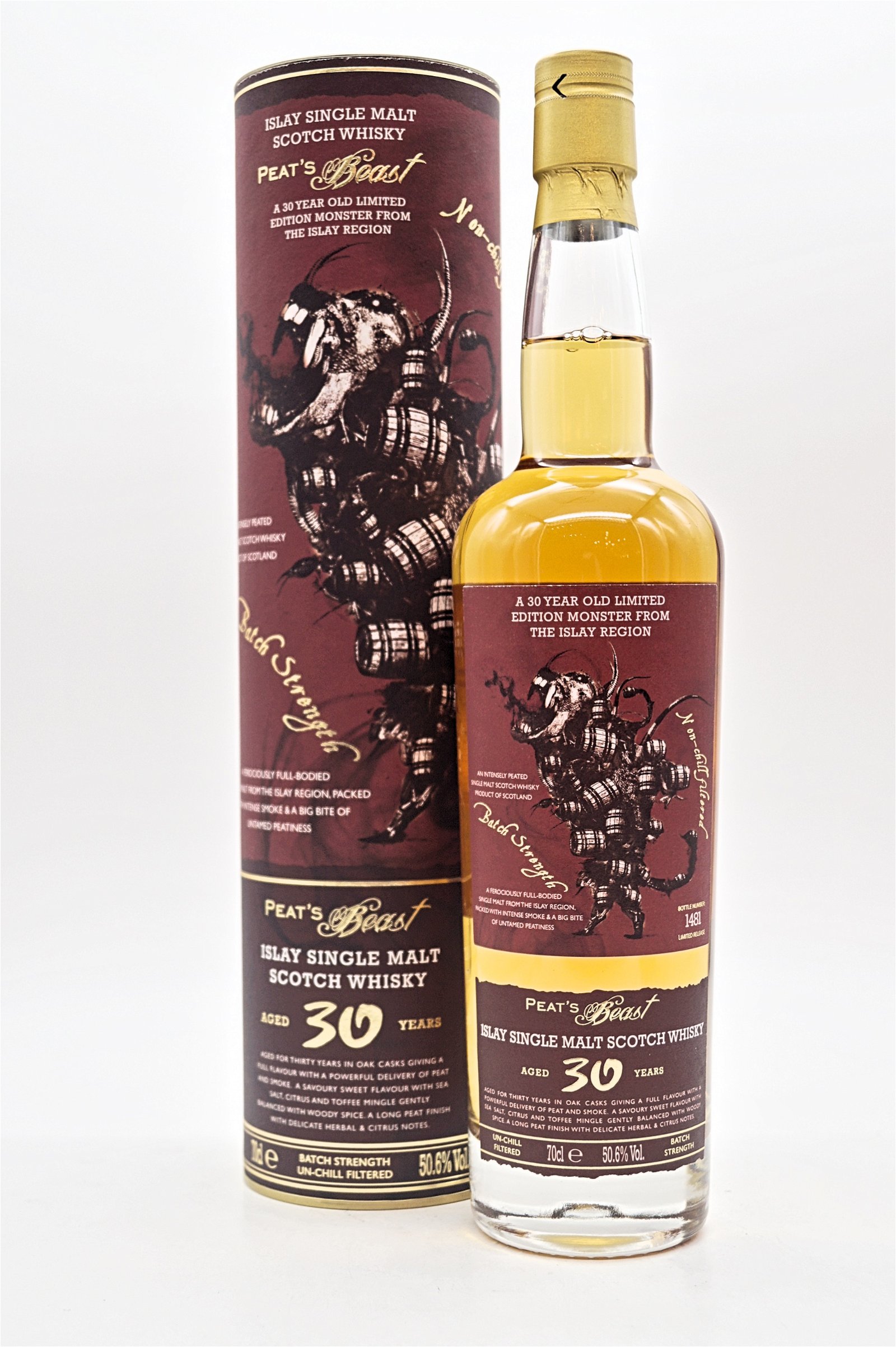 Peats Beast 30 Jahre Batch Strength Limited Edition Islay Single Malt Scotch Whisky