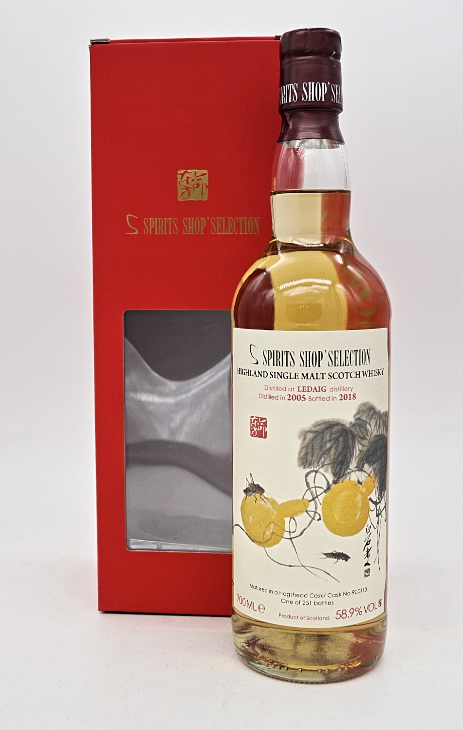 S-Spirits Shop Selection 12 Jahre Ledaig 2005/2018 Hogshead #900113 Single Cask Highland Single Malt Scotch Whisky