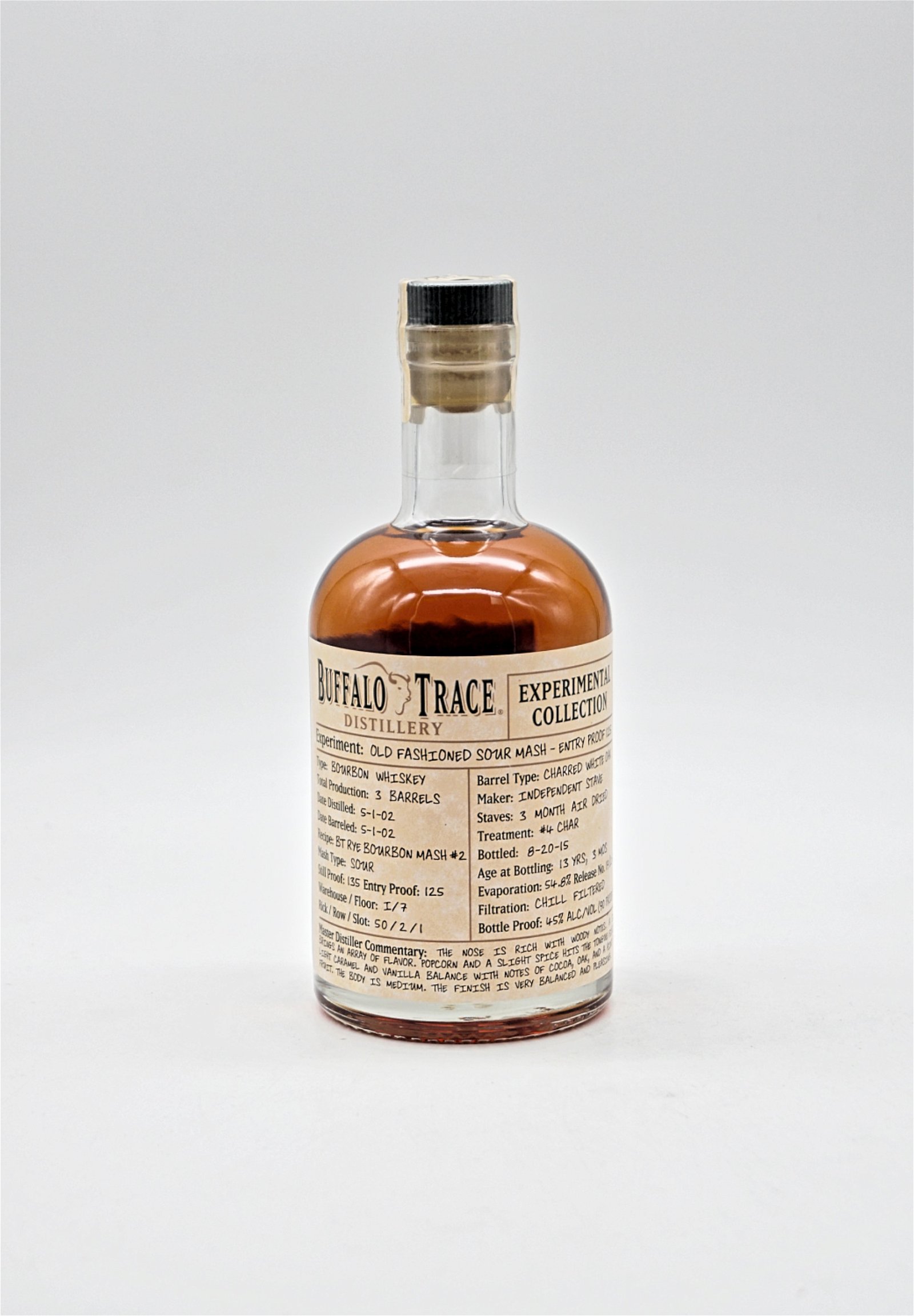 Buffalo Trace Distillery Experimental Collection 2002/2015 Entry Proof 125 Bourbon Whiske