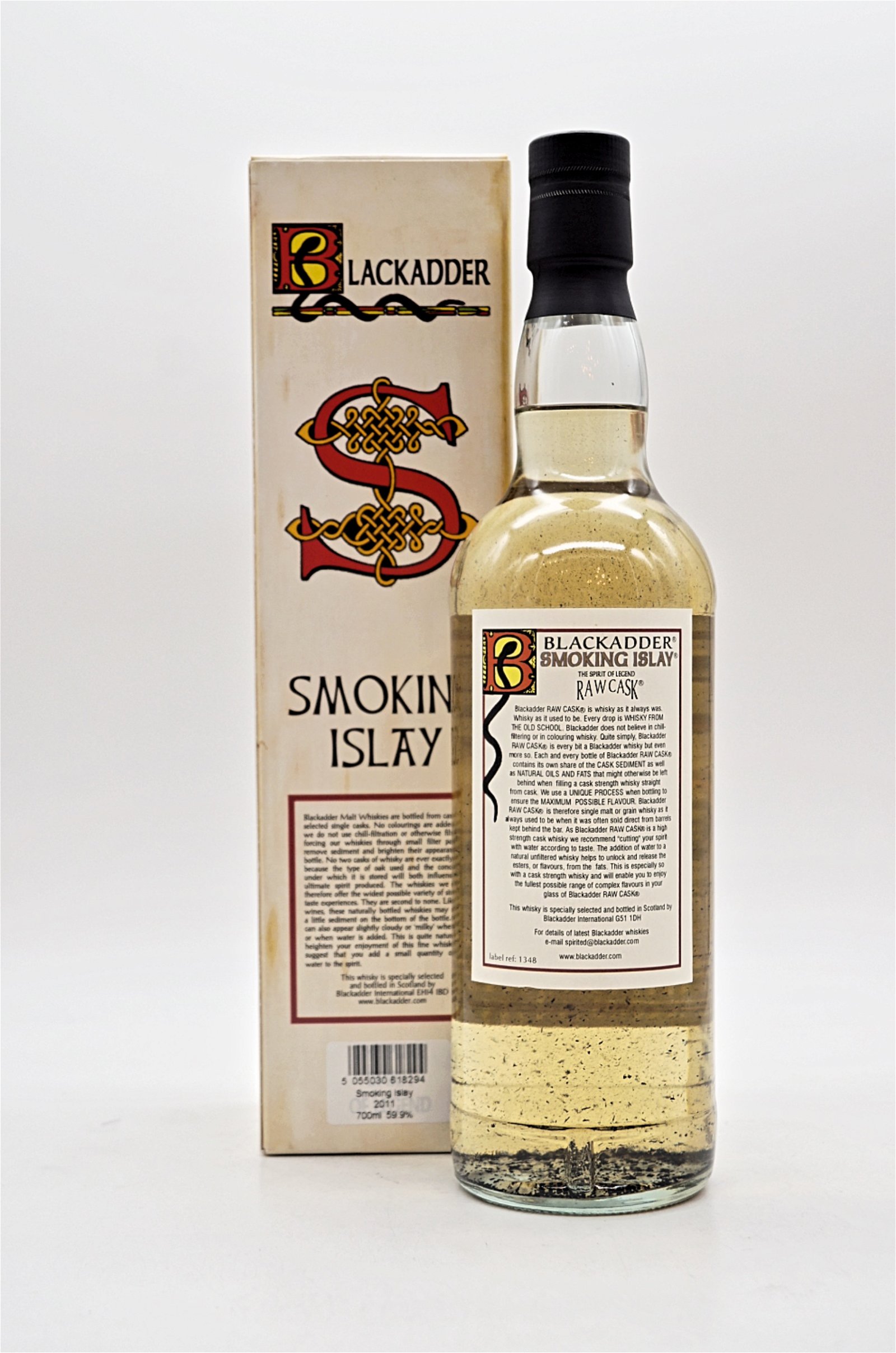Blackadder 8 Jahre Smoking Islay Raw Cask Ref SI 2019-7 Islay Blended Malt Scotch Whisky