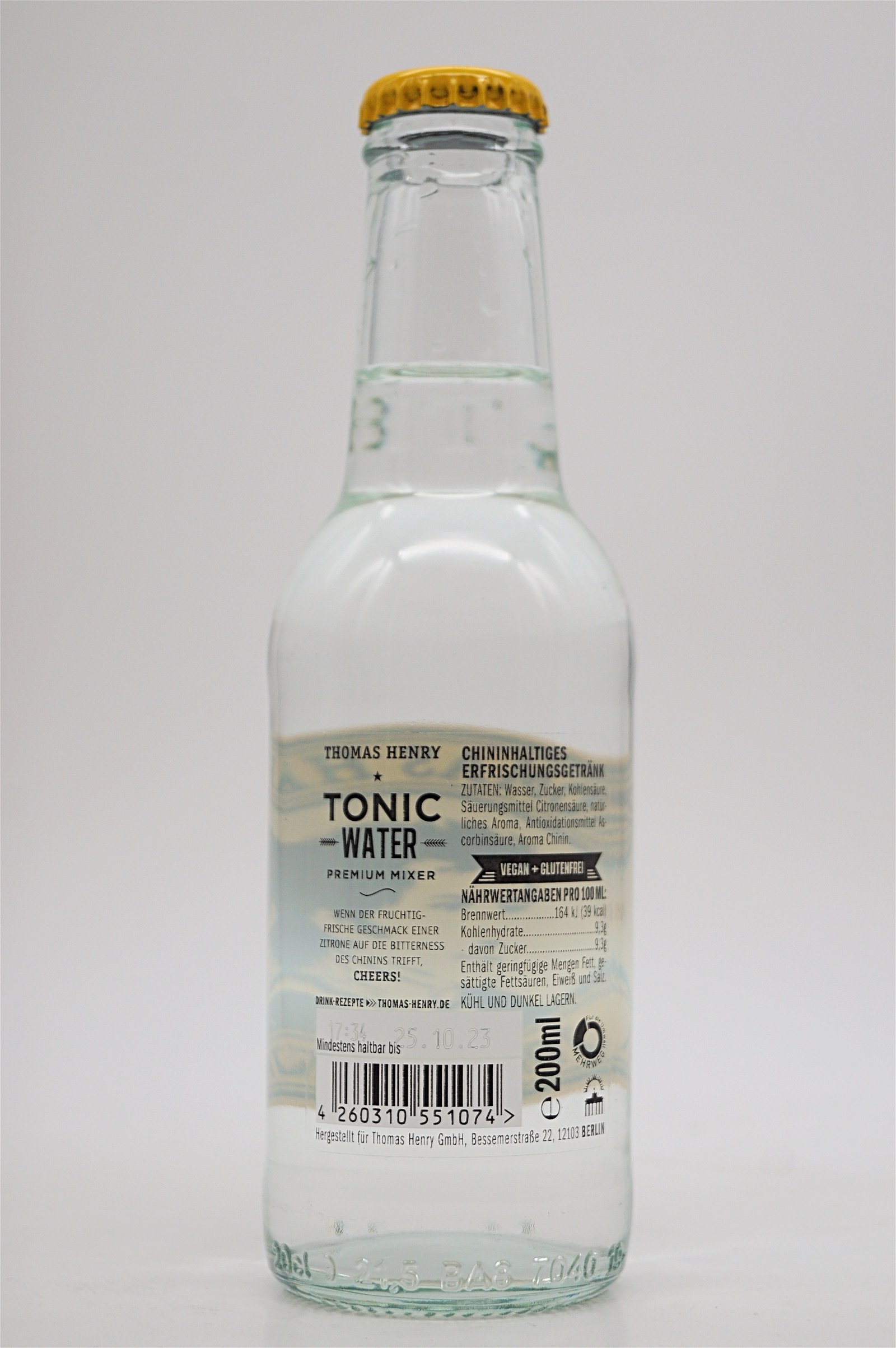 Thomas Henry Tonic Water 0,2L Glasflasche