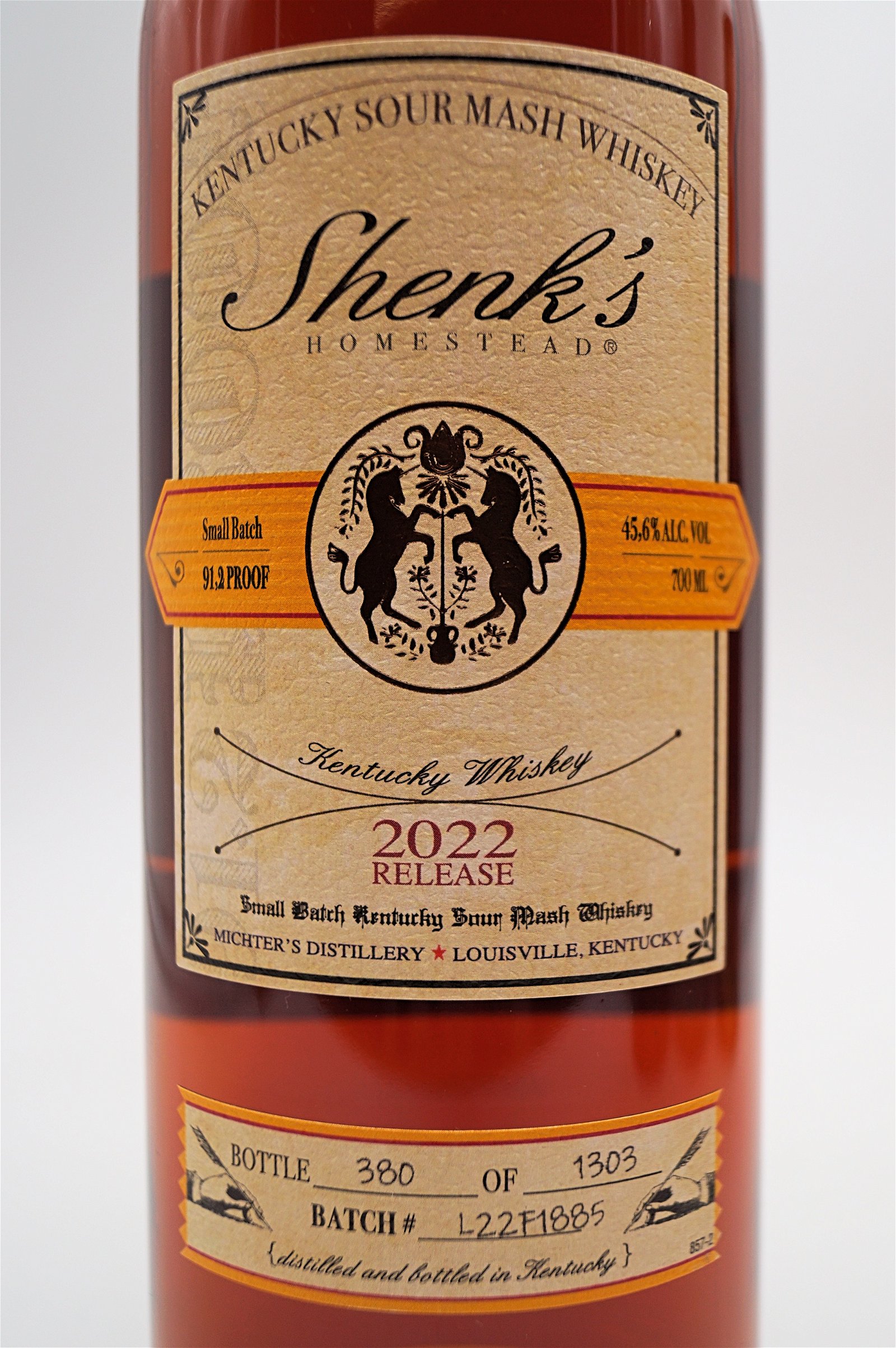 Michters L. R. Shenks Homestead Sour Mash Whiskey