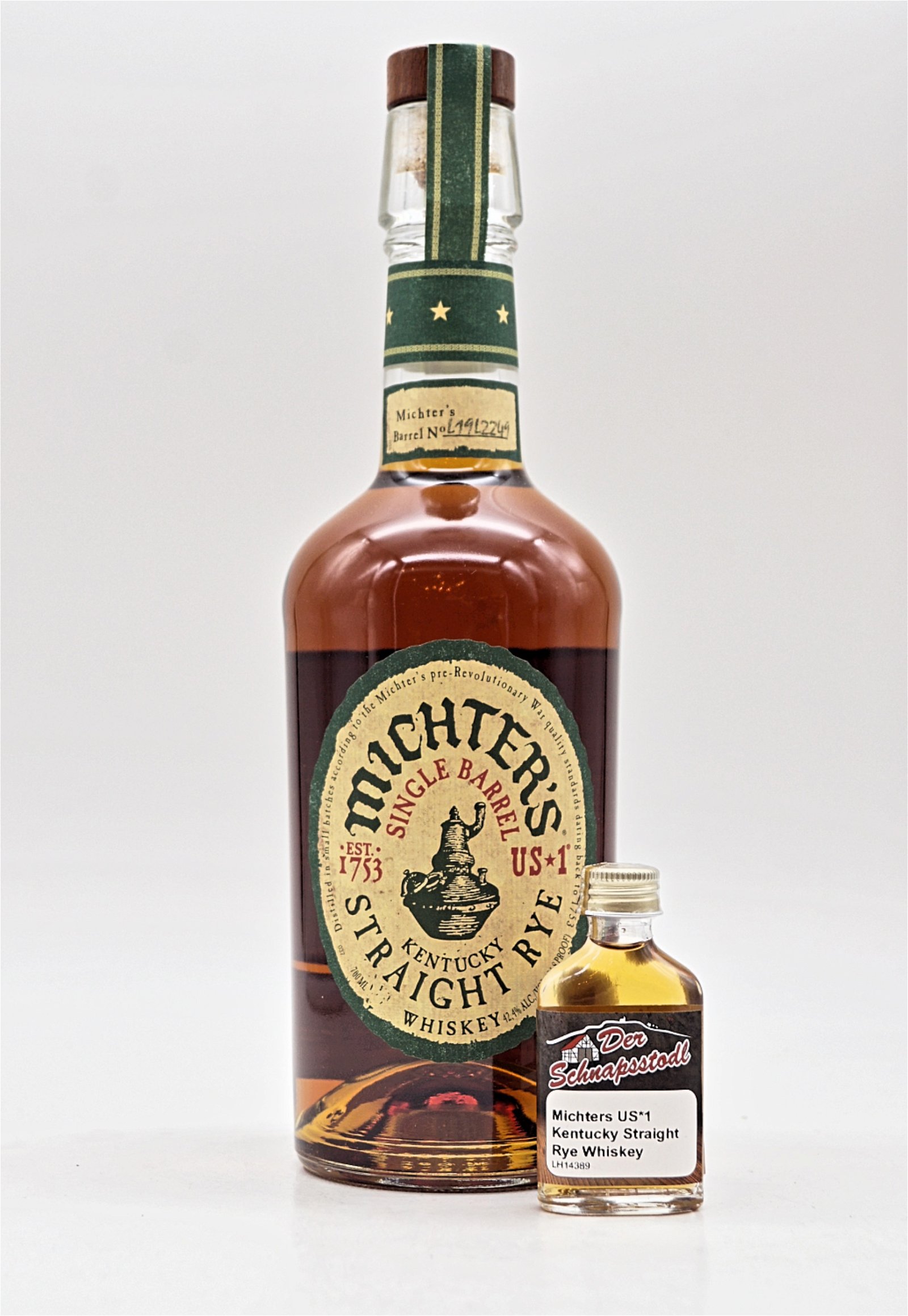 Michters US*1 Kentucky Straight Rye Whiskey Sample 20 ml