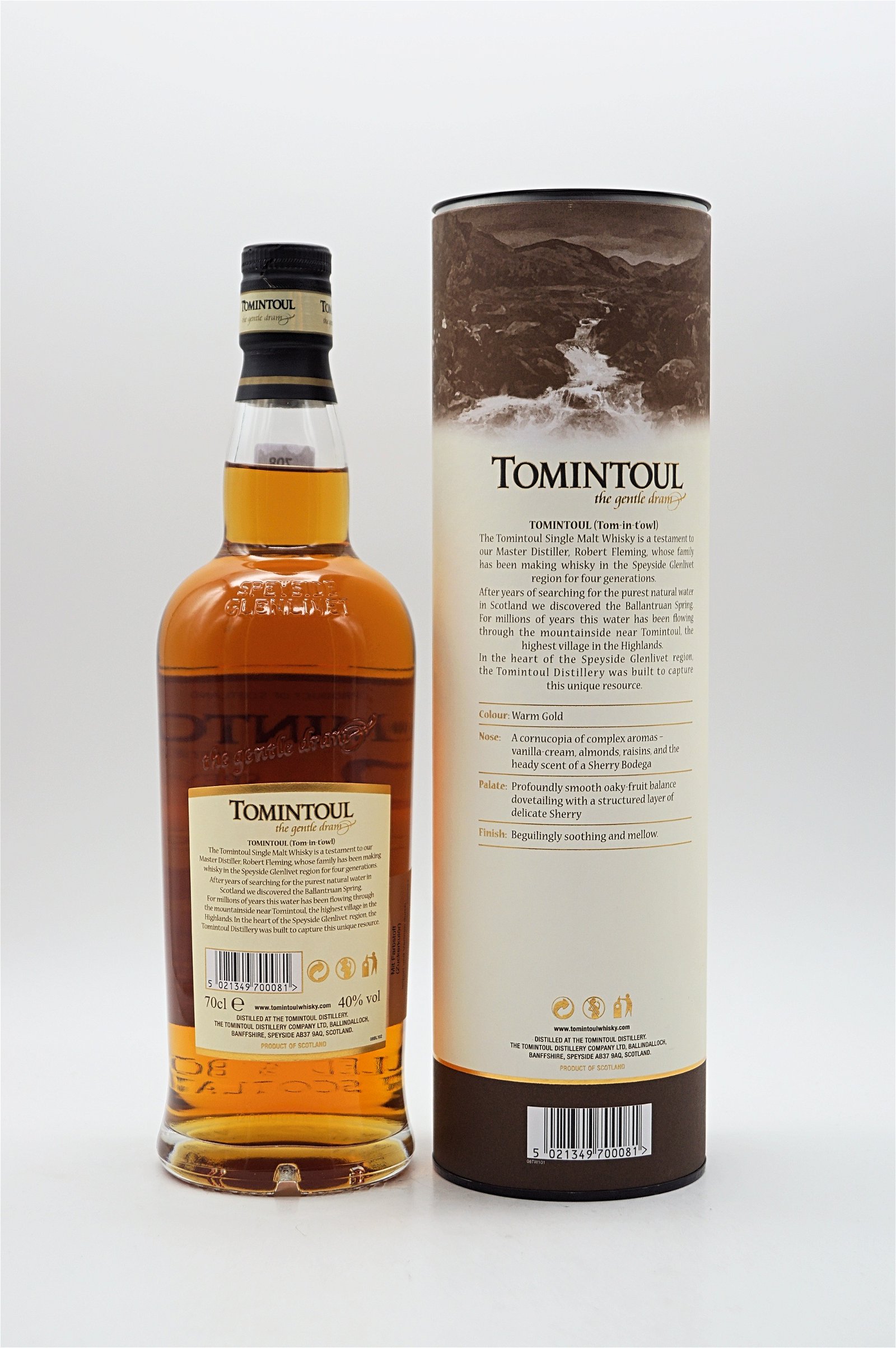 Tomintoul 12 Jahre Single Malt Scotch Whisky Oloroso Sherry Cask Finish