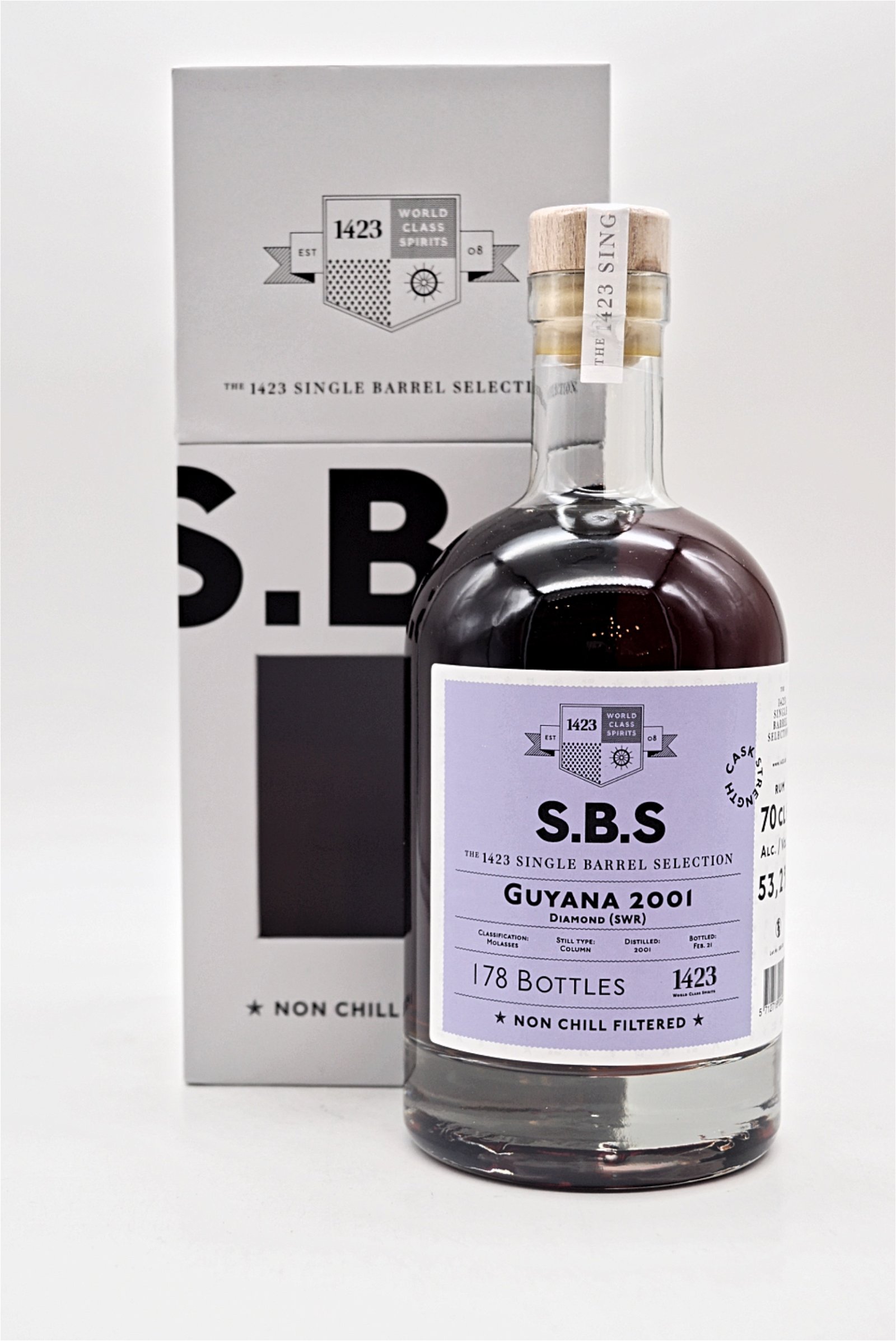 SBS Guyana 2001 Skeldon Single Barrel Selection Rum