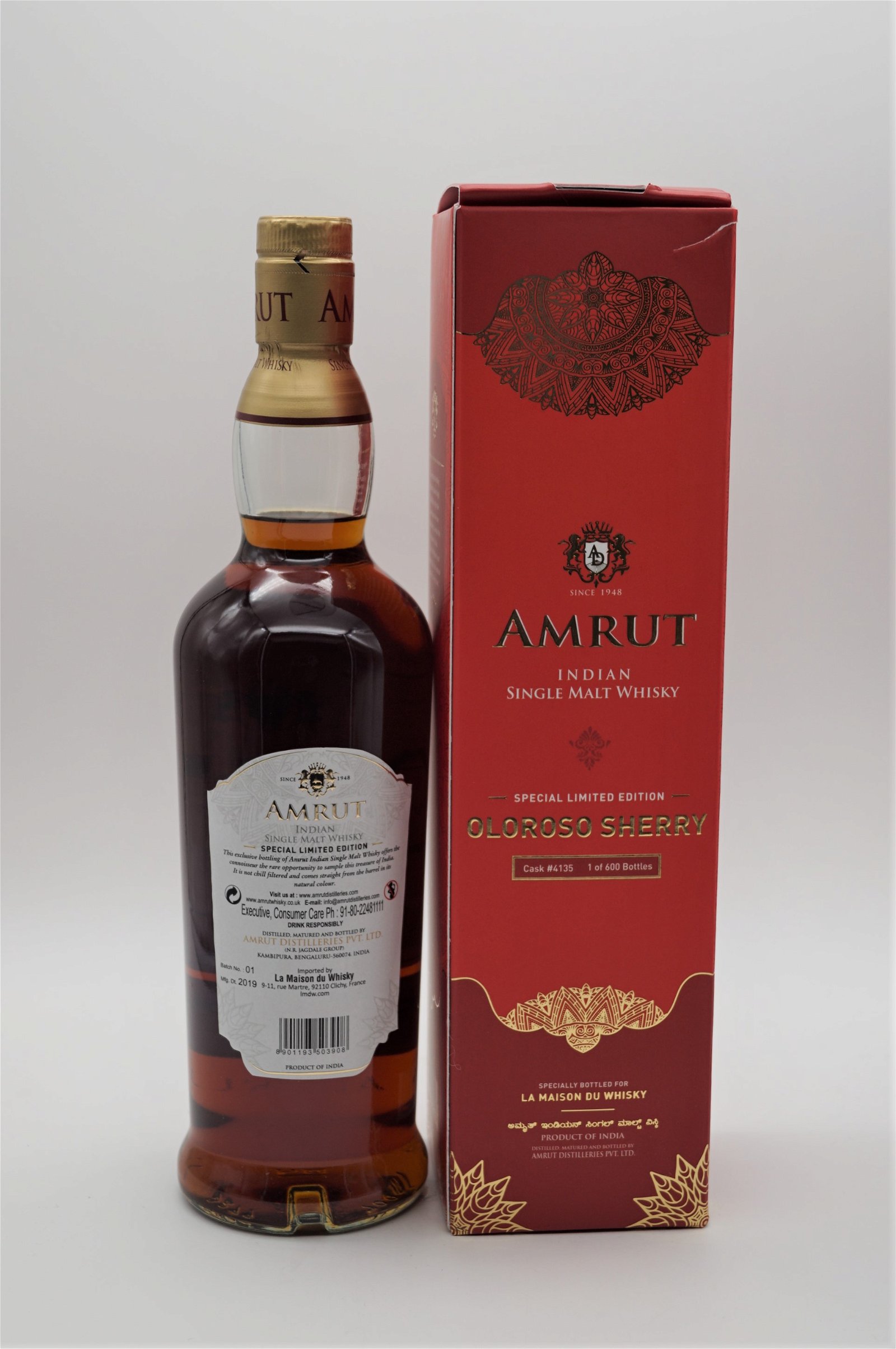 Amrut Indian Single Malt Whisky Special Limited Edition 7 Jahre