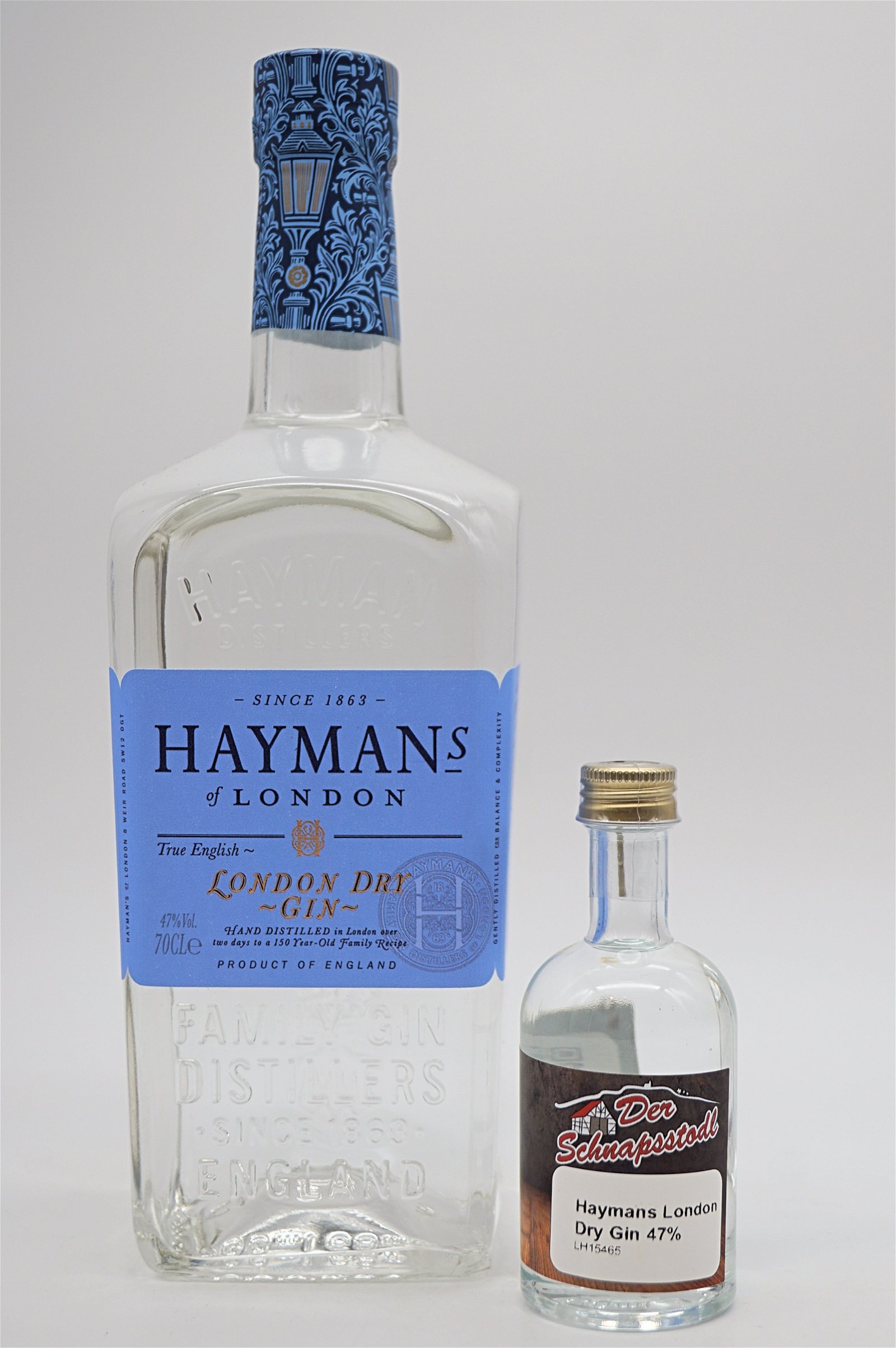 Haimanns London Dry Gin 47%  Sample 50 ml
