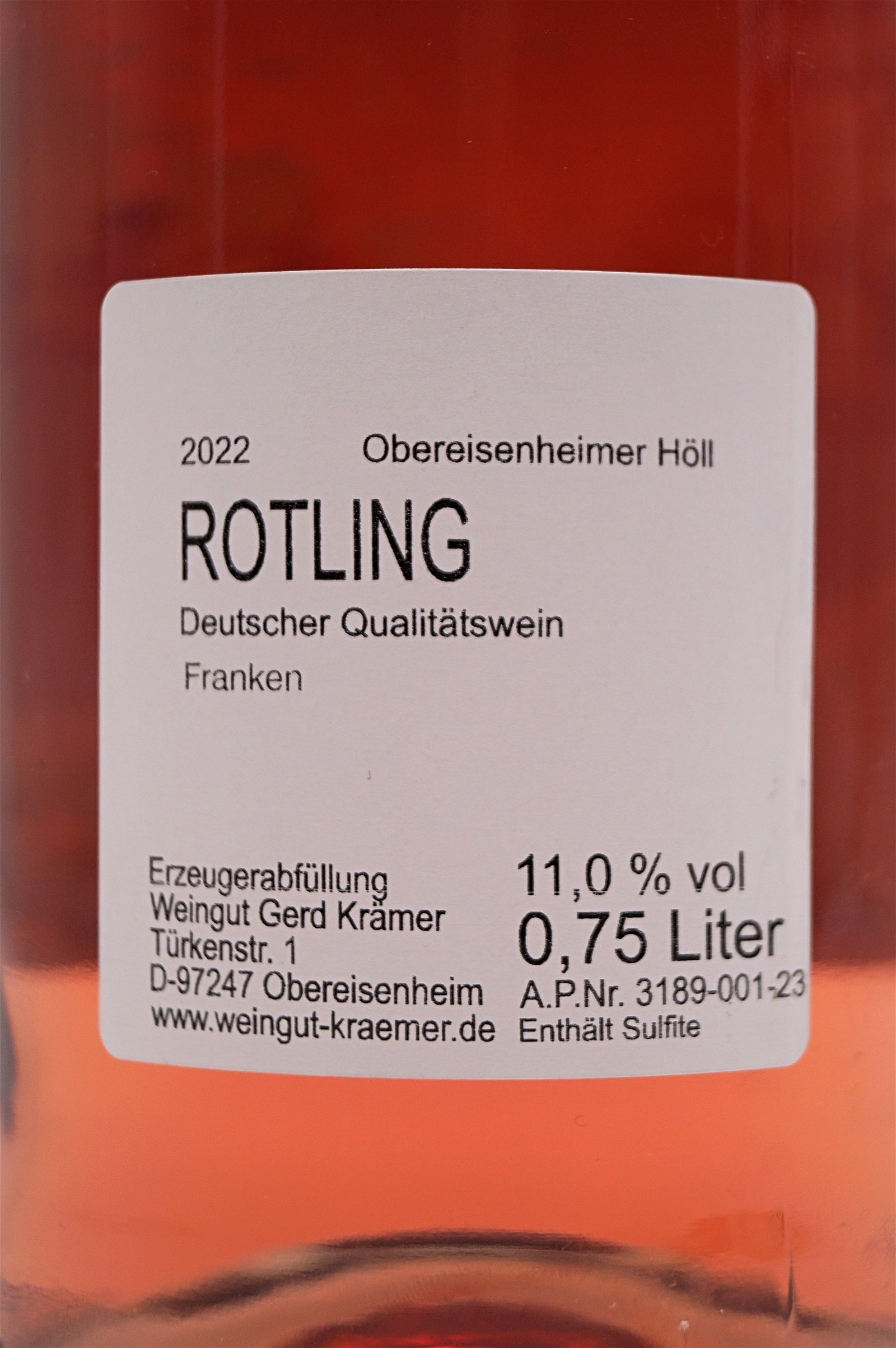Weingut Krämer ROTLING Happiness 2022