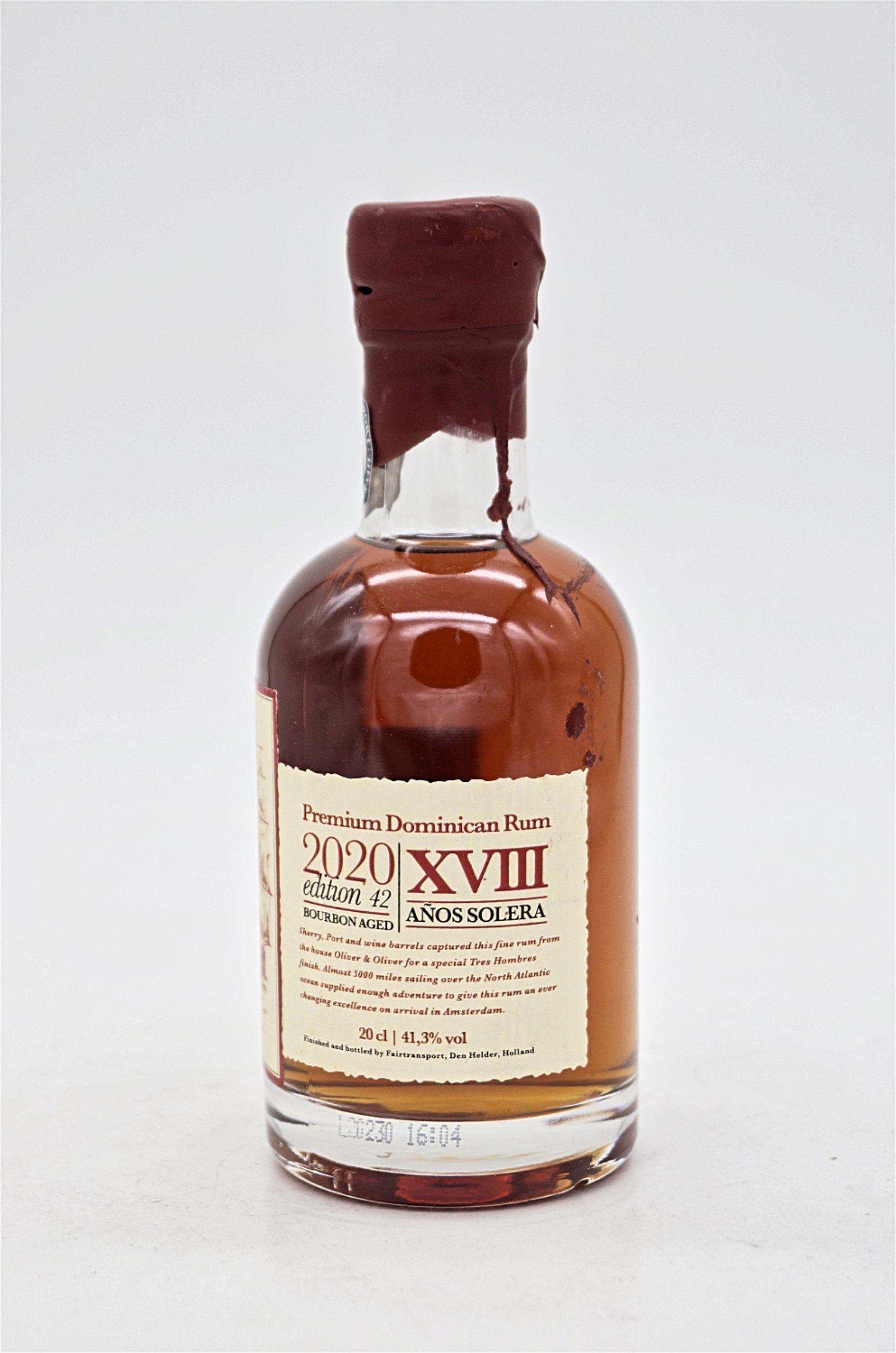 Tres Hombres XVIII Jahre 2020 Edition 42 Premium Dominican Rum 20 cl 