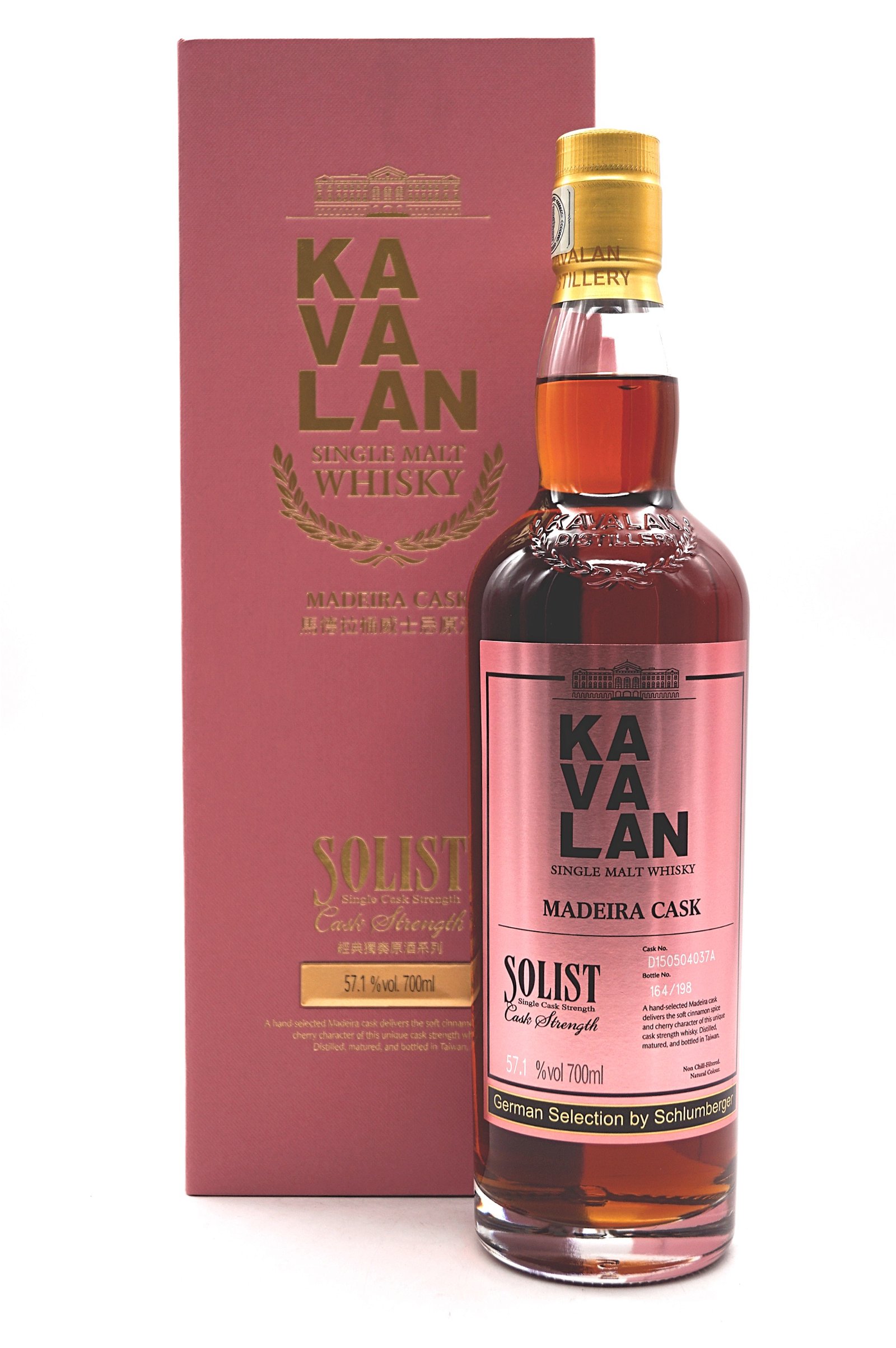 Kavalan Solist Madeira Cask Strength Schlumberger Selection Taiwan Single Malt Whisky