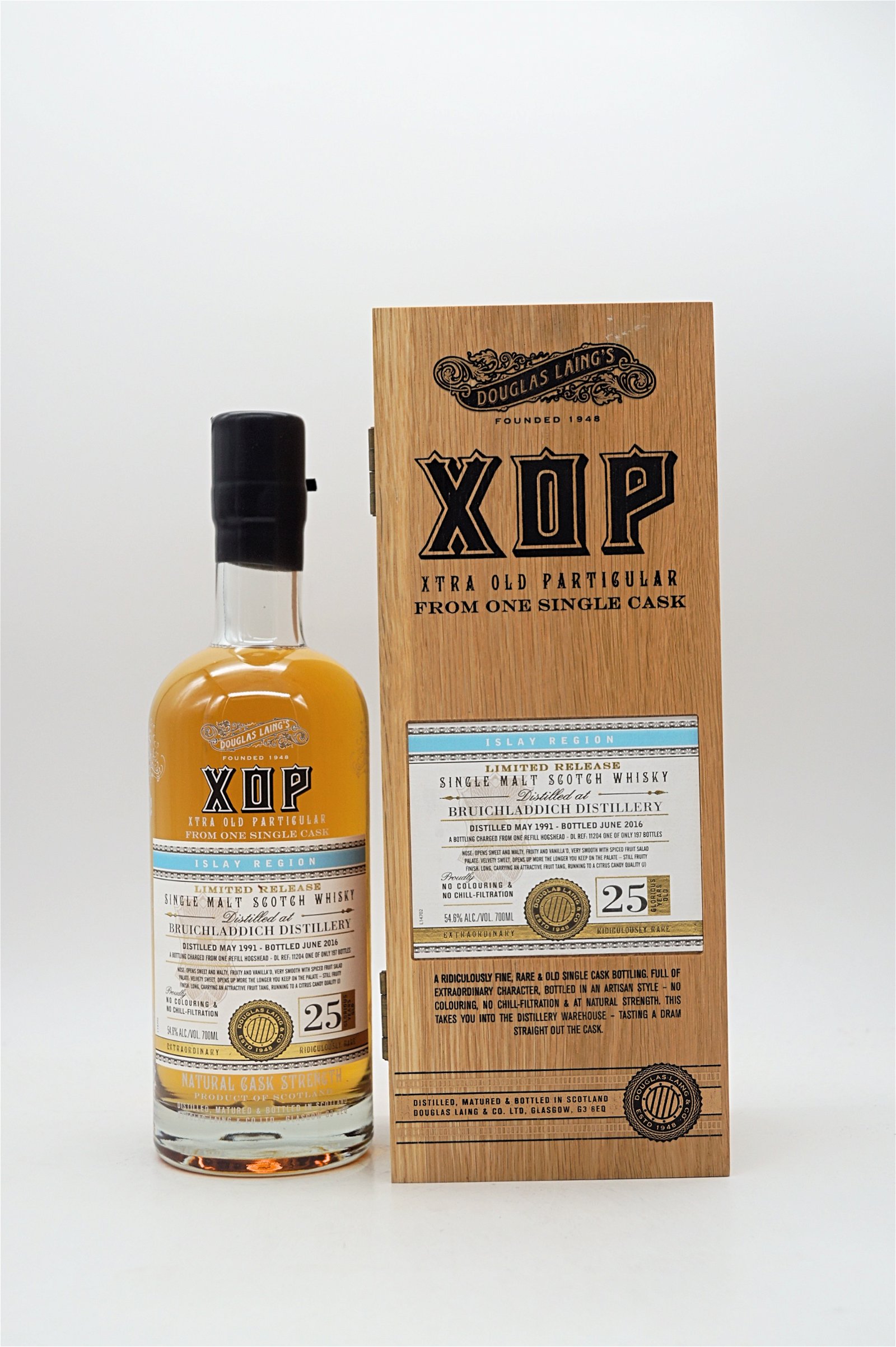 XOP Xtra Old Particular Bruichladdich 25 Jahre 1991/2016 Islay Single Malt Scotch Whisky