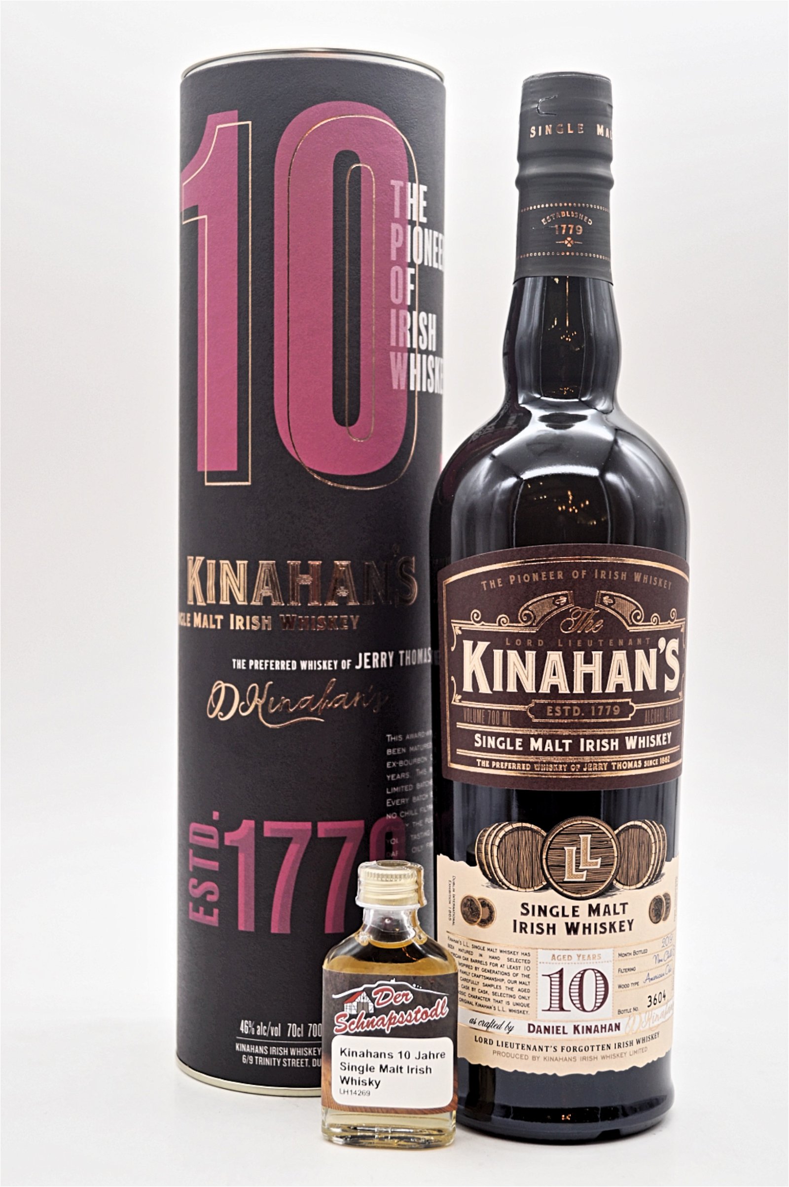 Kinahans 10 Jahre Single Malt Irish Whisky Sample 20 ml