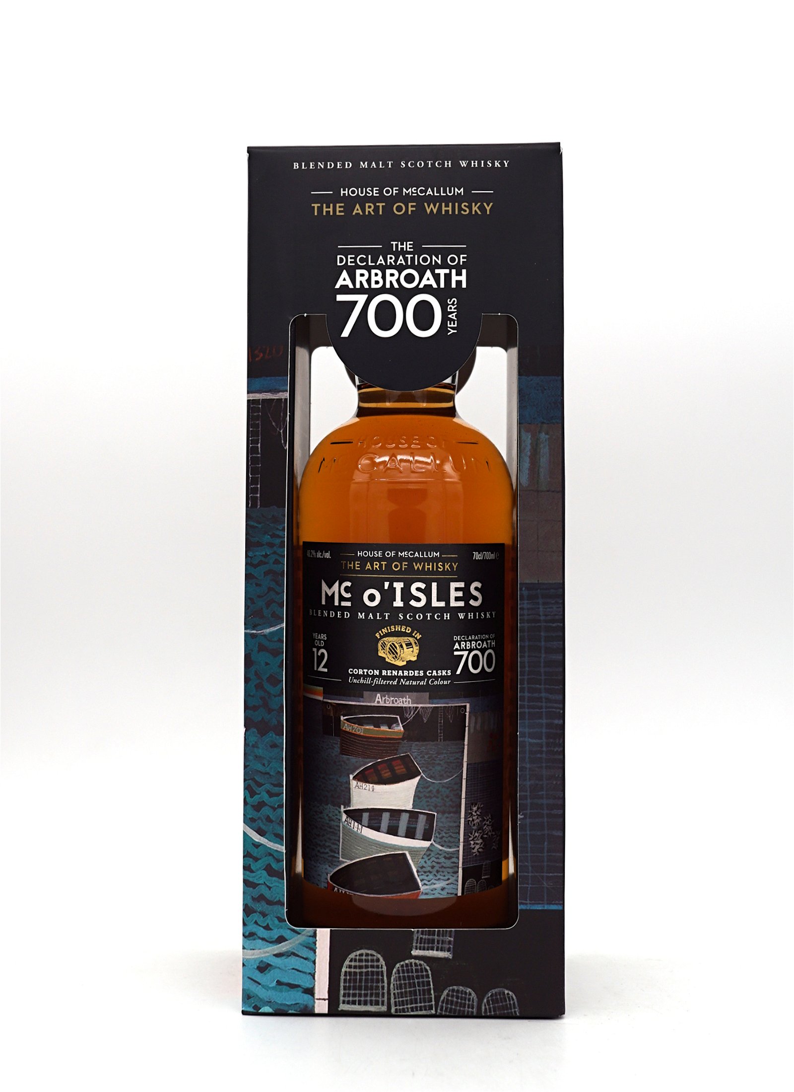 House of Mc Callum The Declaration of Arbroath 700 Mc o Isles Blended Malt Scotch Whisky 