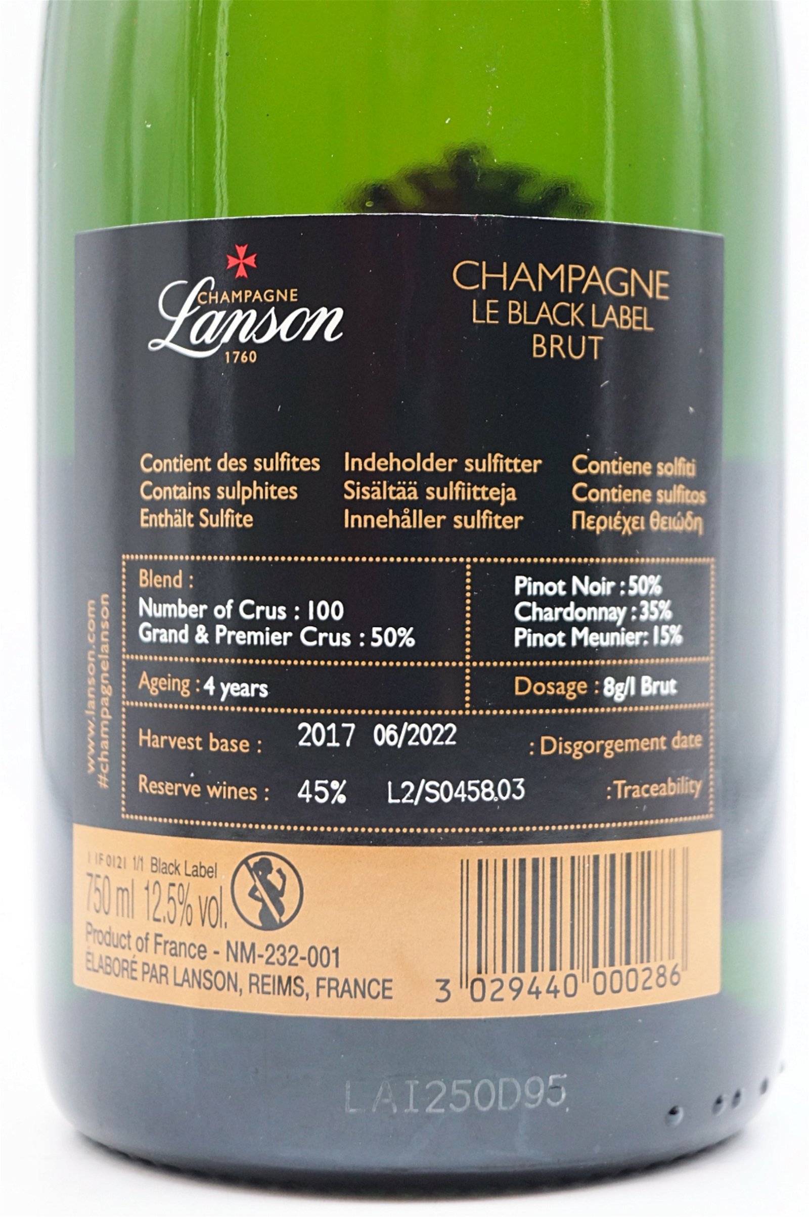 Champagner | Label Brut LH551 Black Le