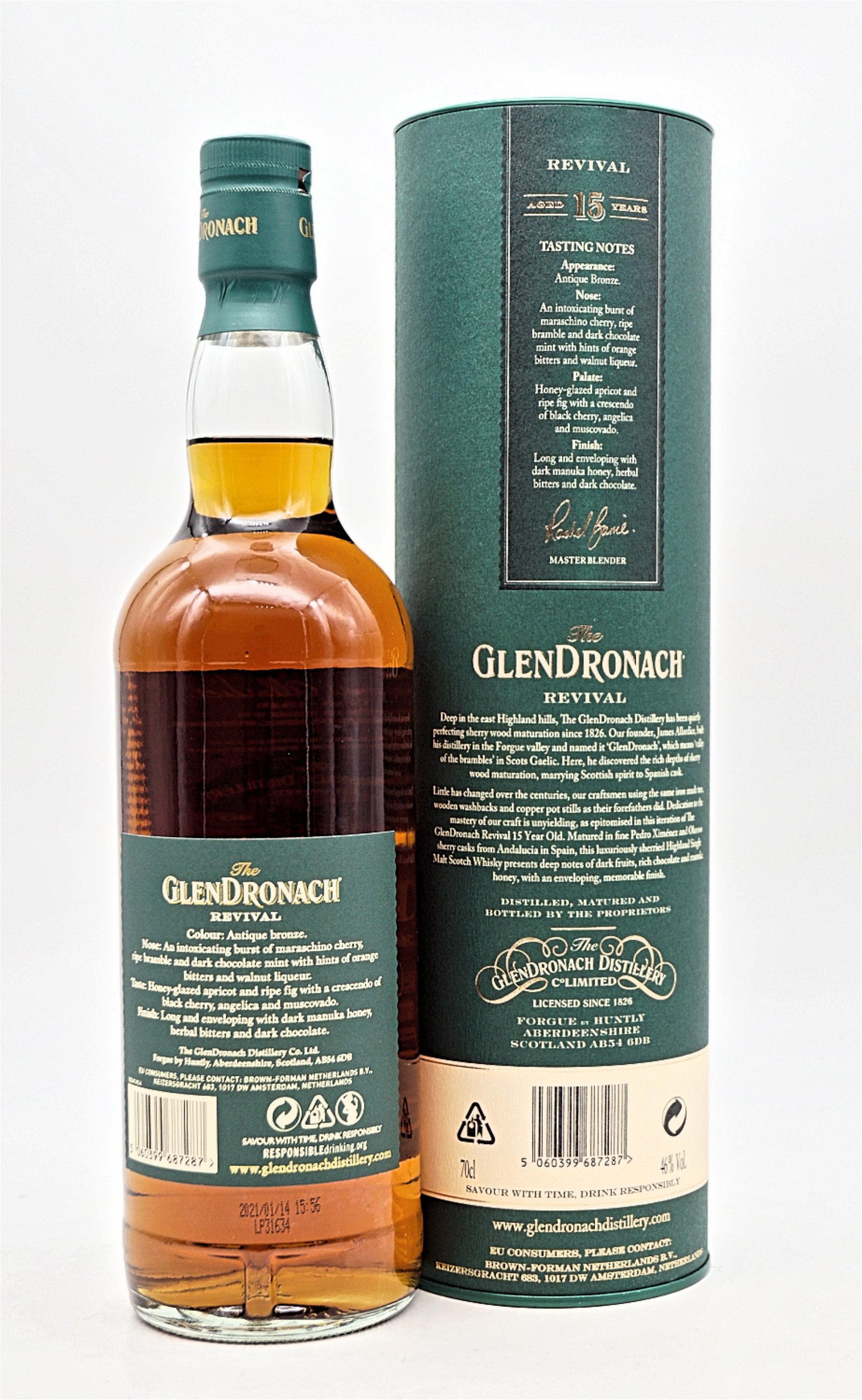 GlenDronach 15 Jahre Revival Hingland Single Malt Scotch Whisky 