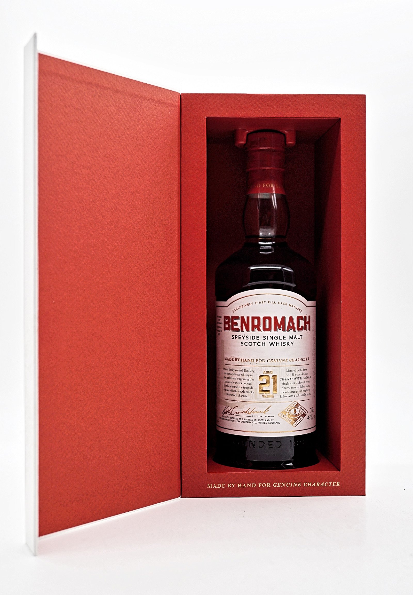 Benromach 21 Jahre Exclusively First-Fill Cask Matured Speyside Single Malt Scotch Whisky