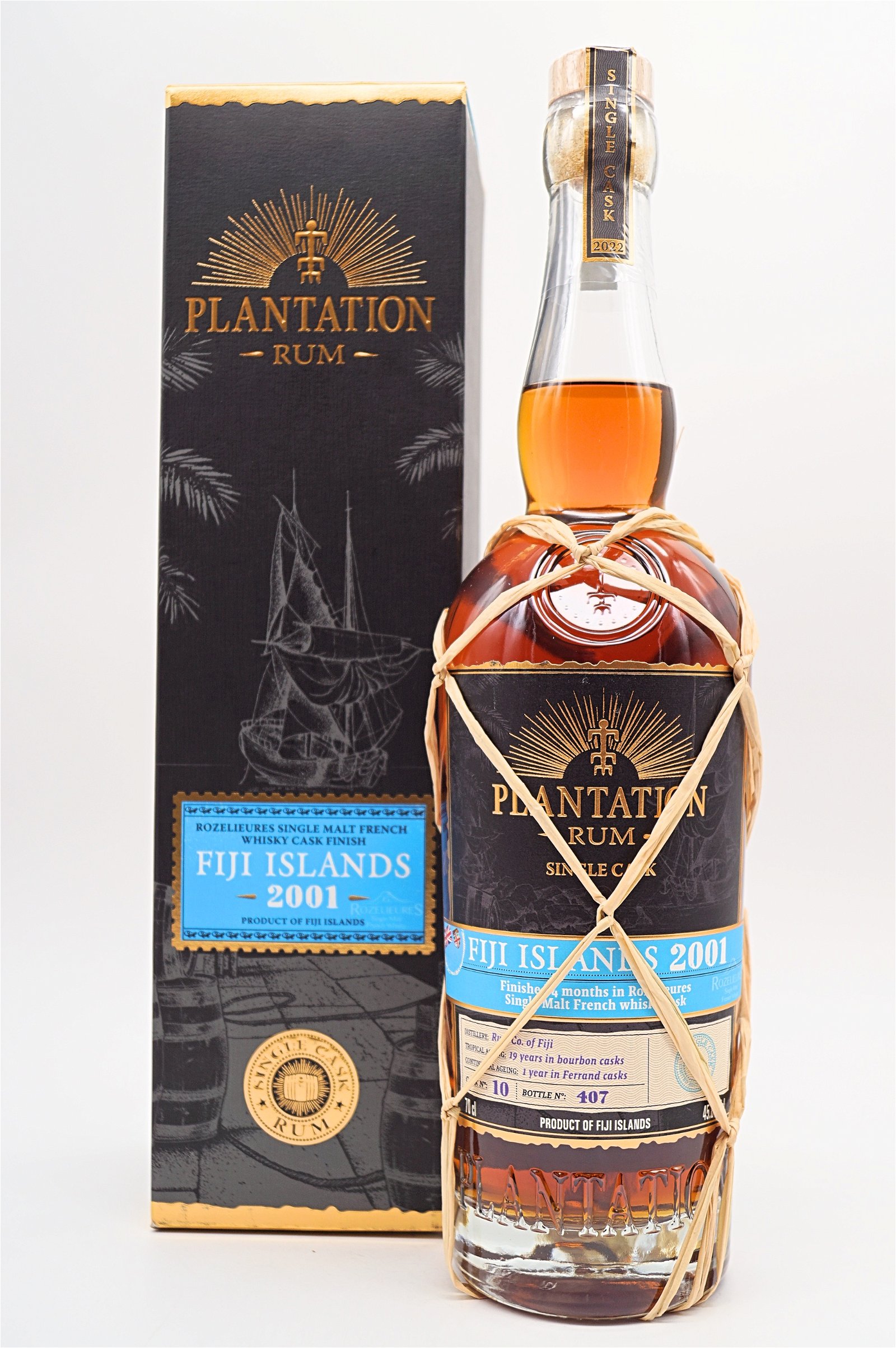 Plantation Rum Fiji Islands 2001 Rozelieures Single Malt Whisky Cask Finish