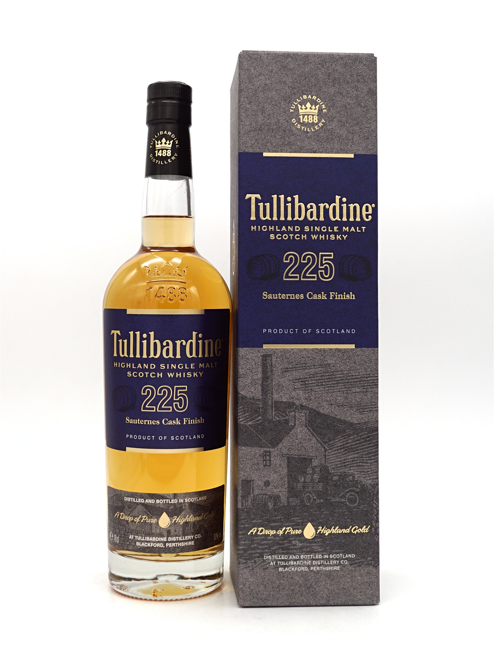 Tullibardine 225 Sauternes Cask Finish Highland Single Malt Scotch Whisky 