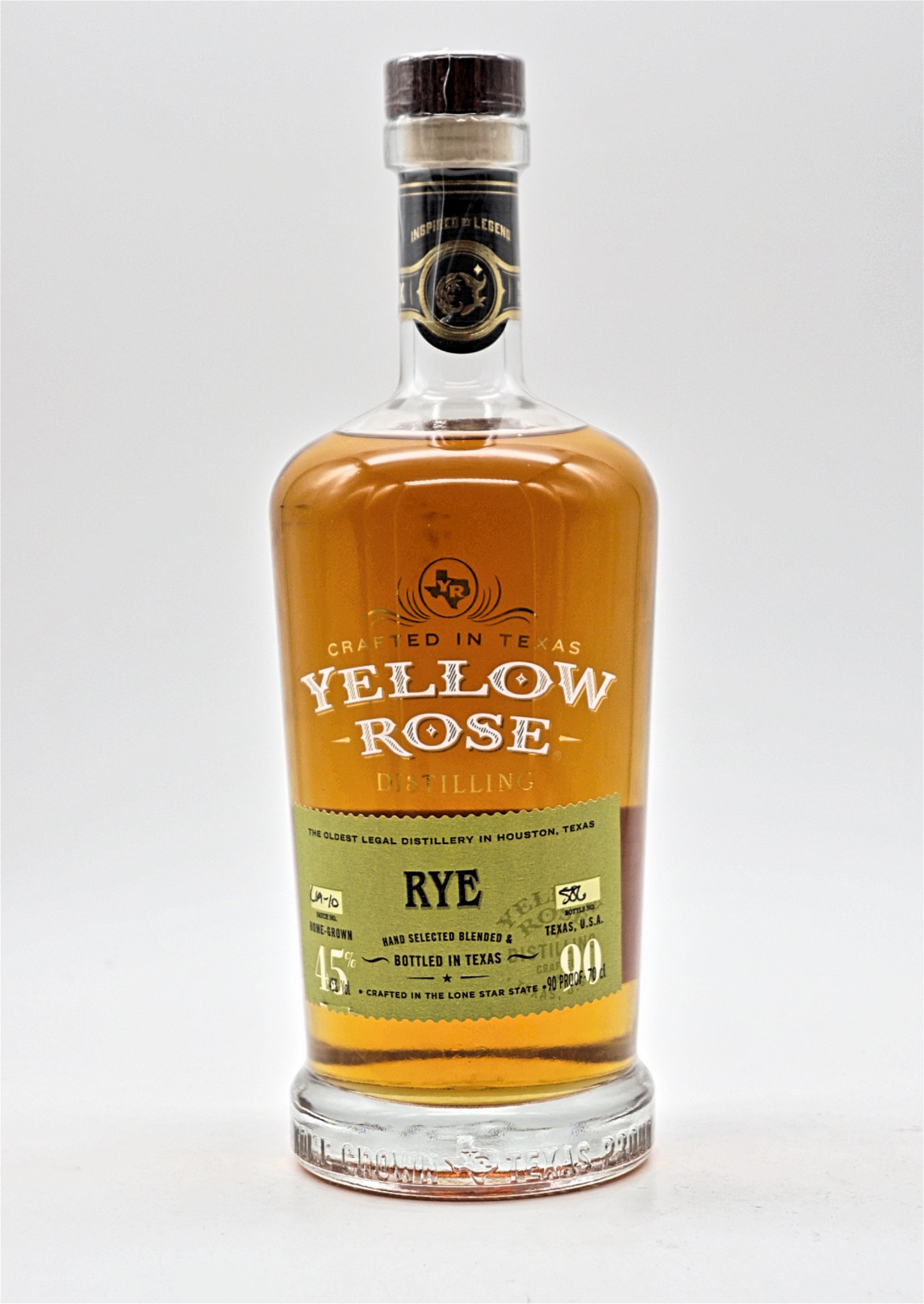 Yellow Rose Rye Whiskey 90 Proof