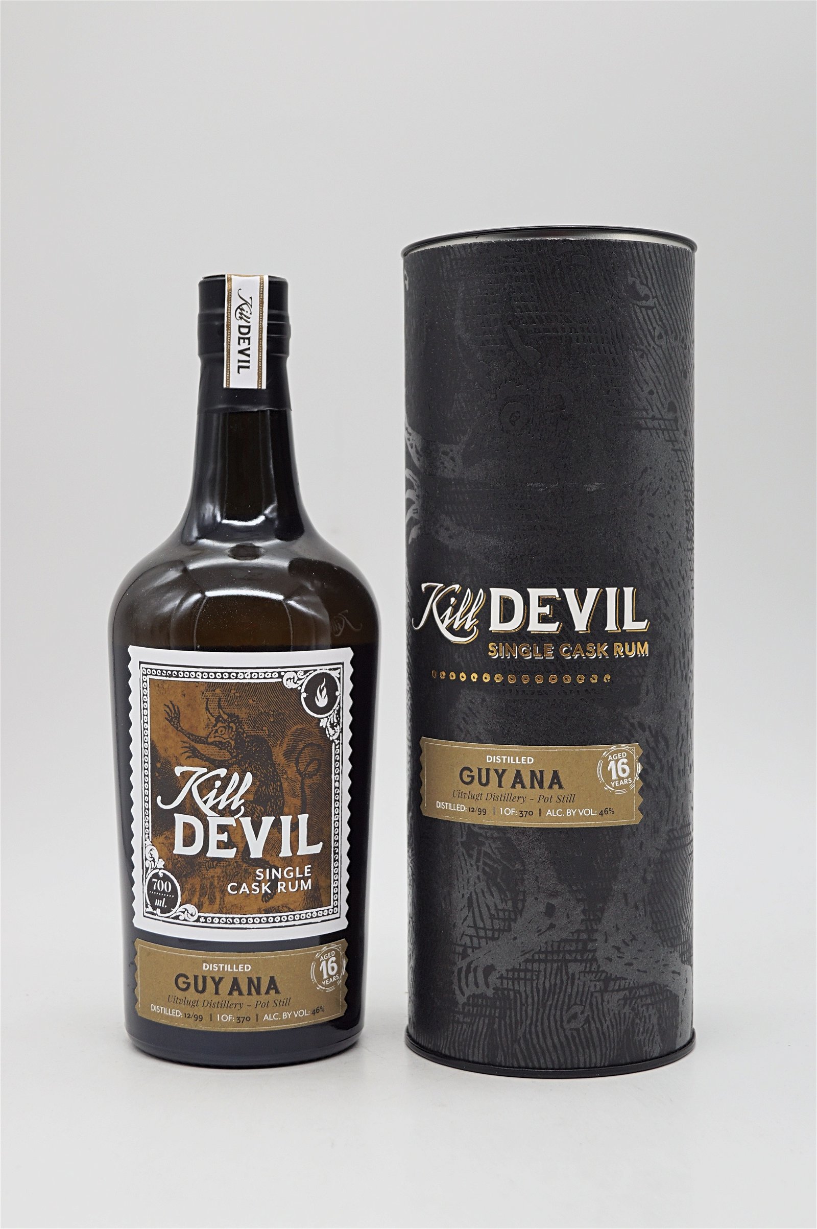 Kill Devil Rum Guyana 16 Jahre Uitvlugt Distillery 370 Fl.